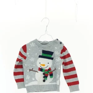 Sweatshirt med snemand (str. 74 cm)