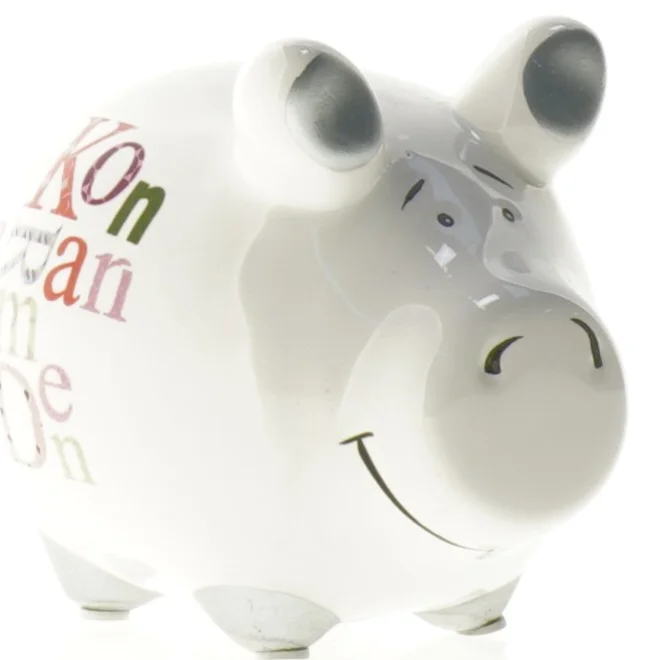 Sparegris i keramik (str. 12 x 9 cm)