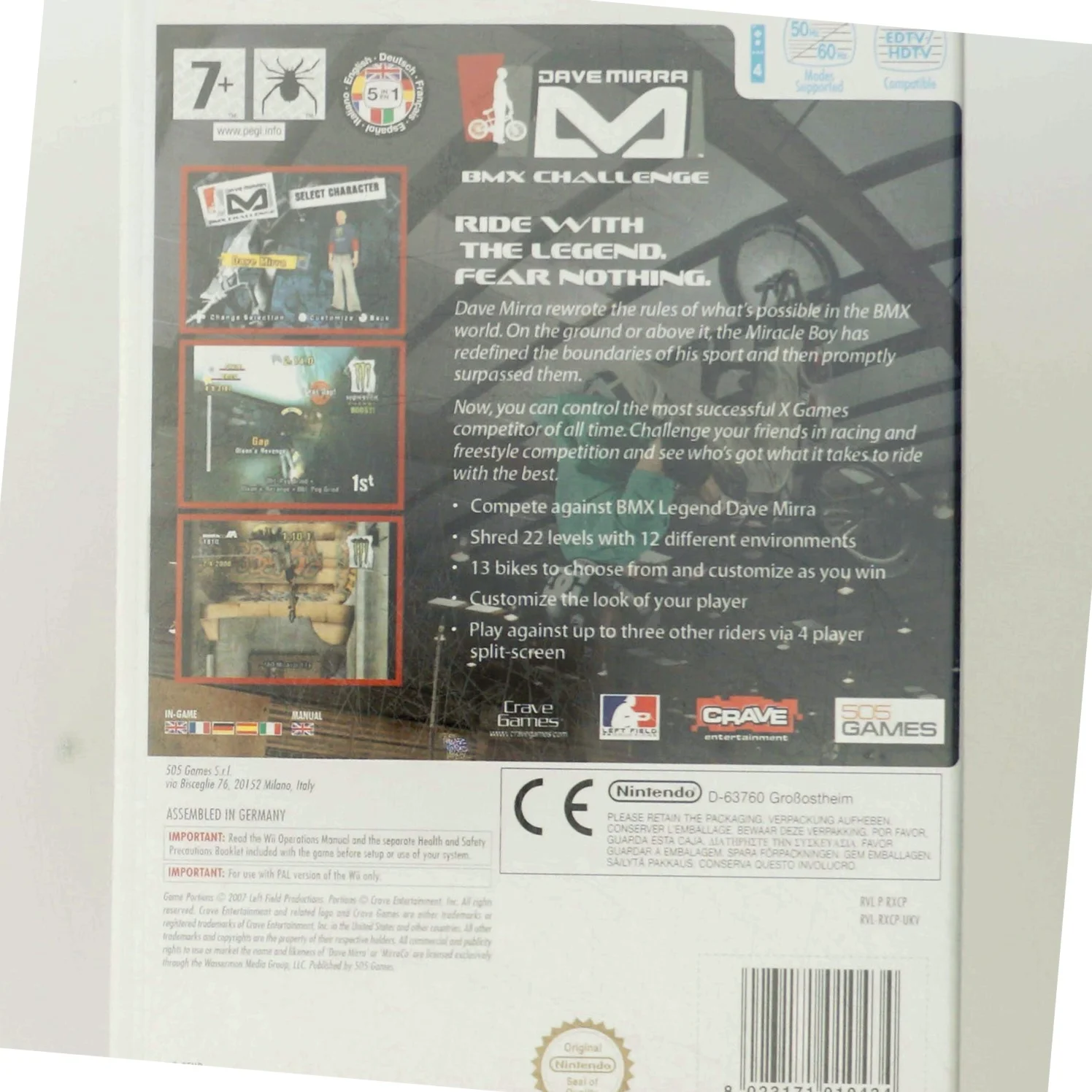 Dave Mirra BMX Challenge Wii spil fra Nintendo