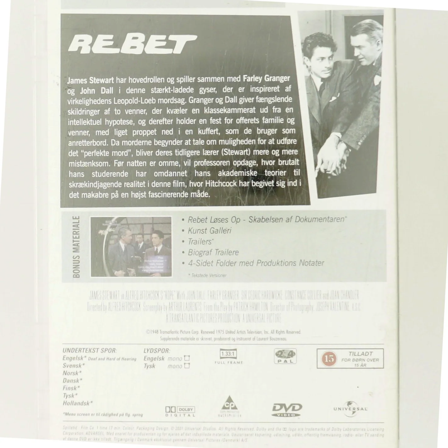 The hitchcock collection - Rebet med James Stewart (DVD)