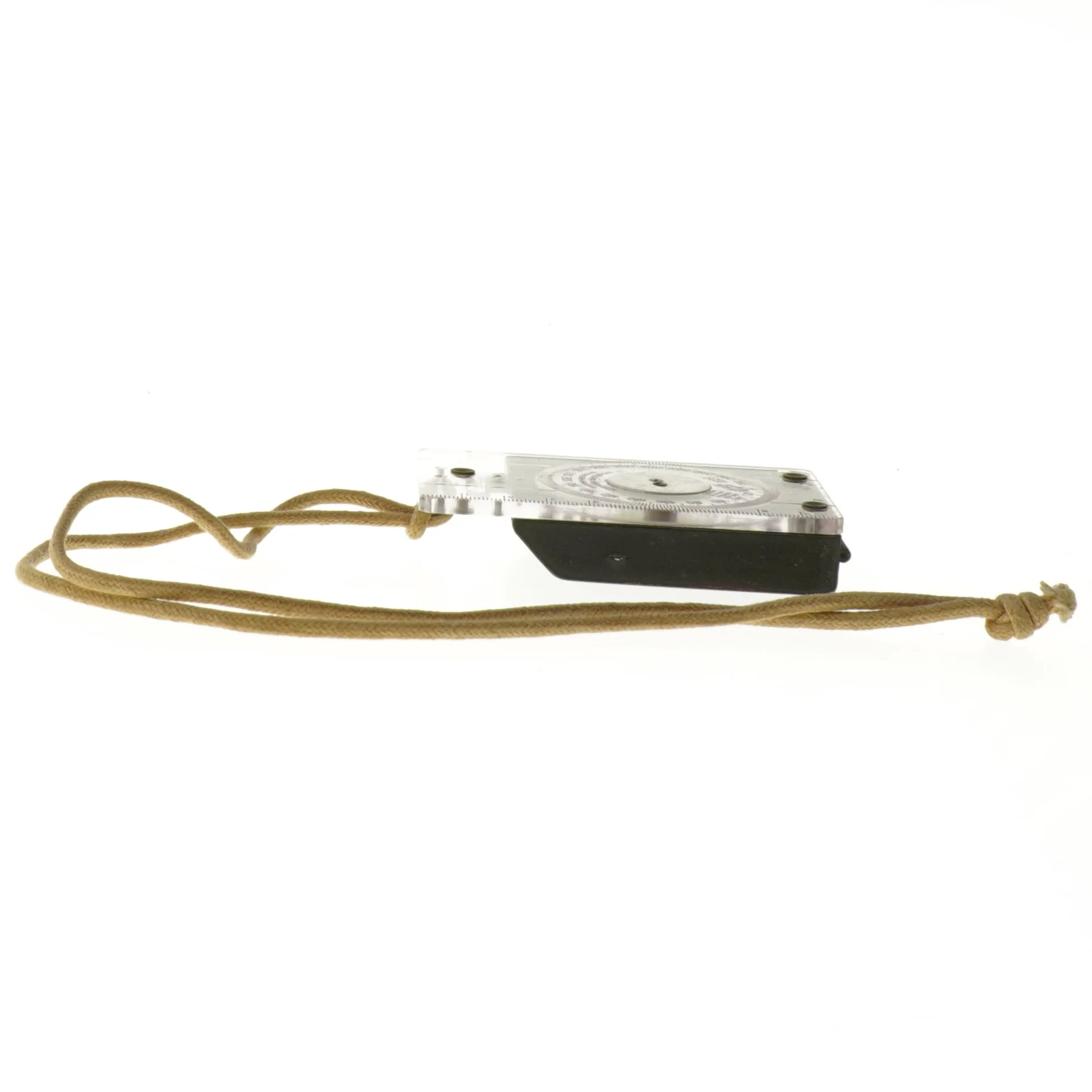 Retro spejlkompas på snor fra Silva (str. 10x6,5 cm)