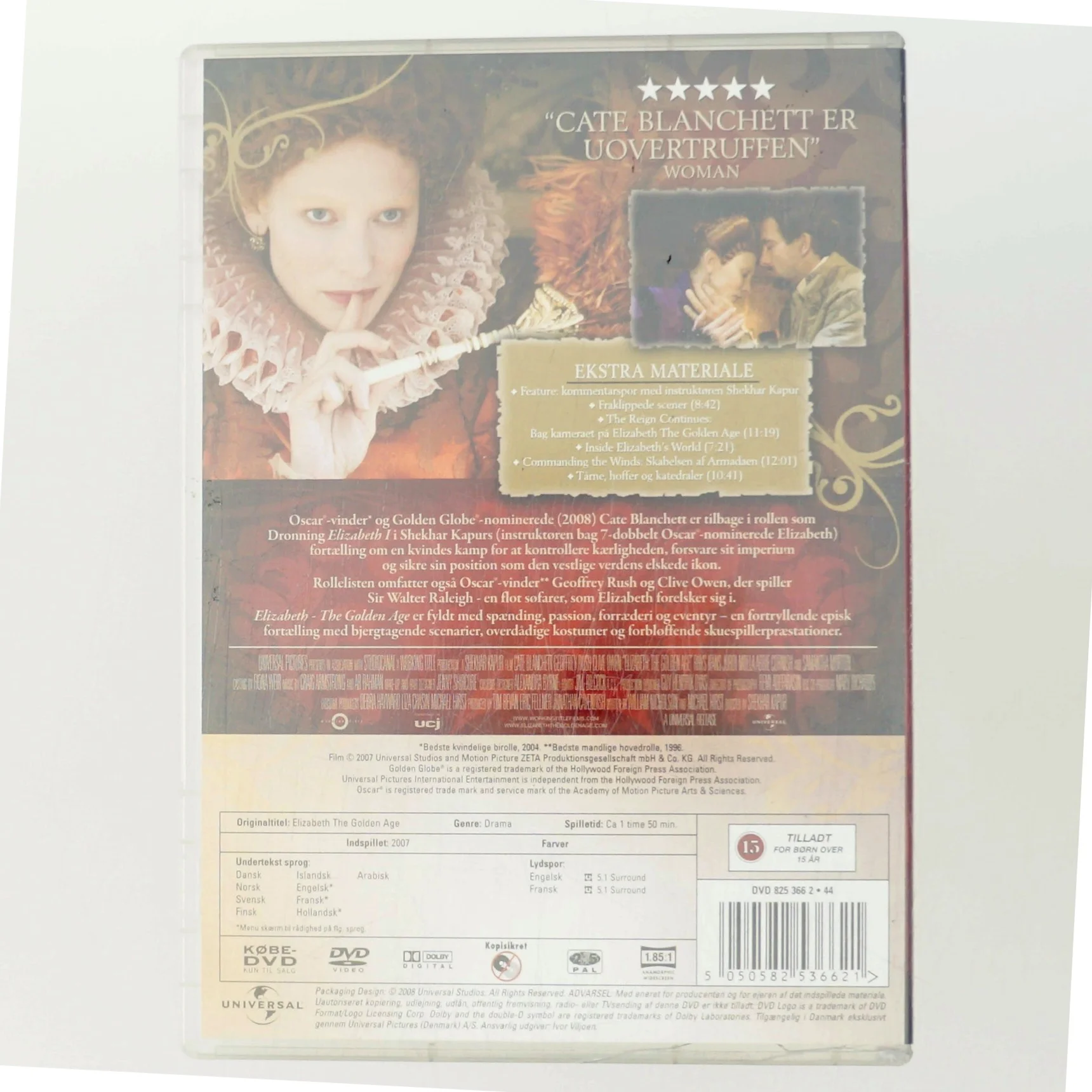 Elizabeth: The Golden Age med Cate Blanchett (DVD)