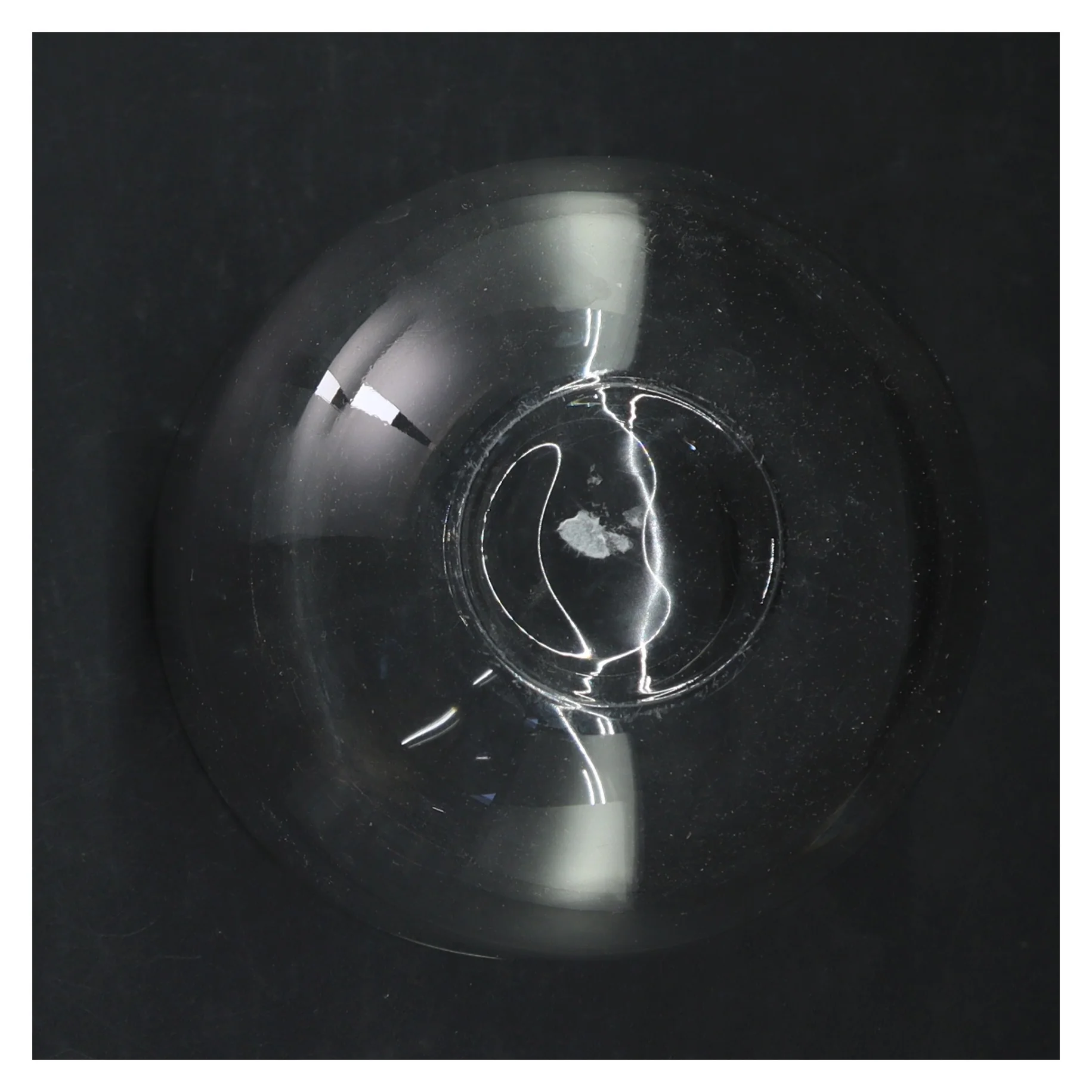 Glasvase (str. H. 16,5 cm. ø. 14,5 cm)