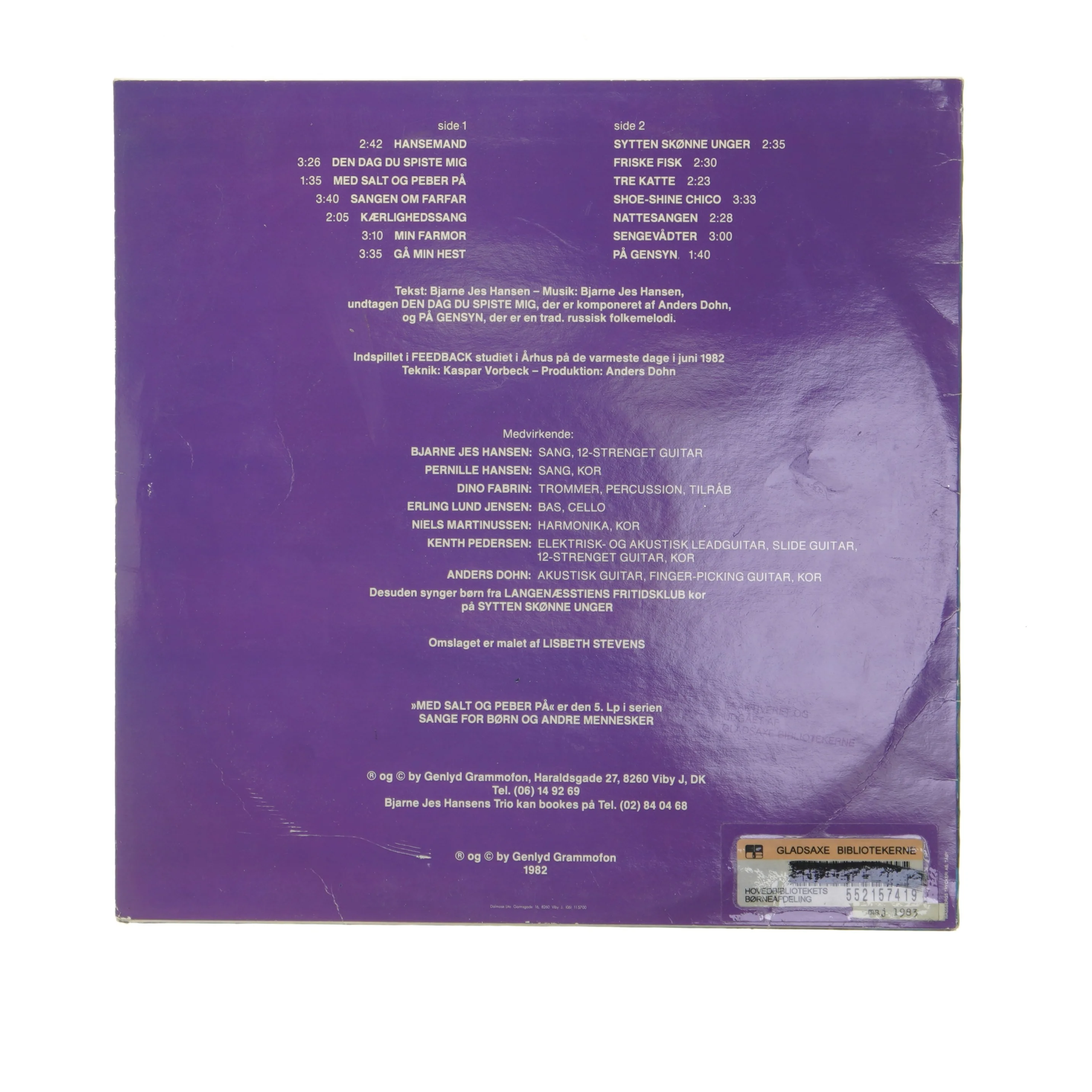 Vinylplade Med salt og peber på af Bjarne Jes Hansen fra Genlyd Grammofon