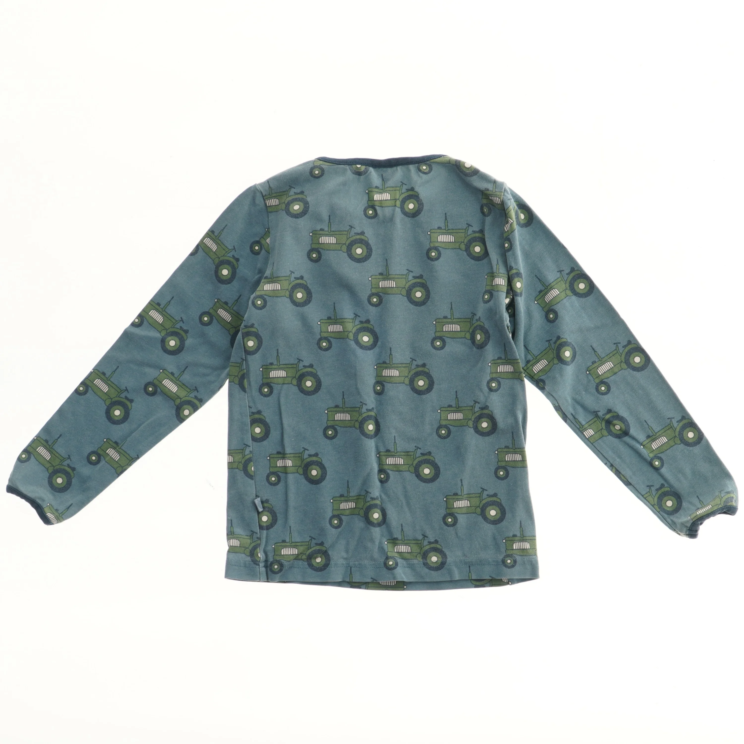 Langærmet bluse med traktorprint fra Småfolk (str. 104)