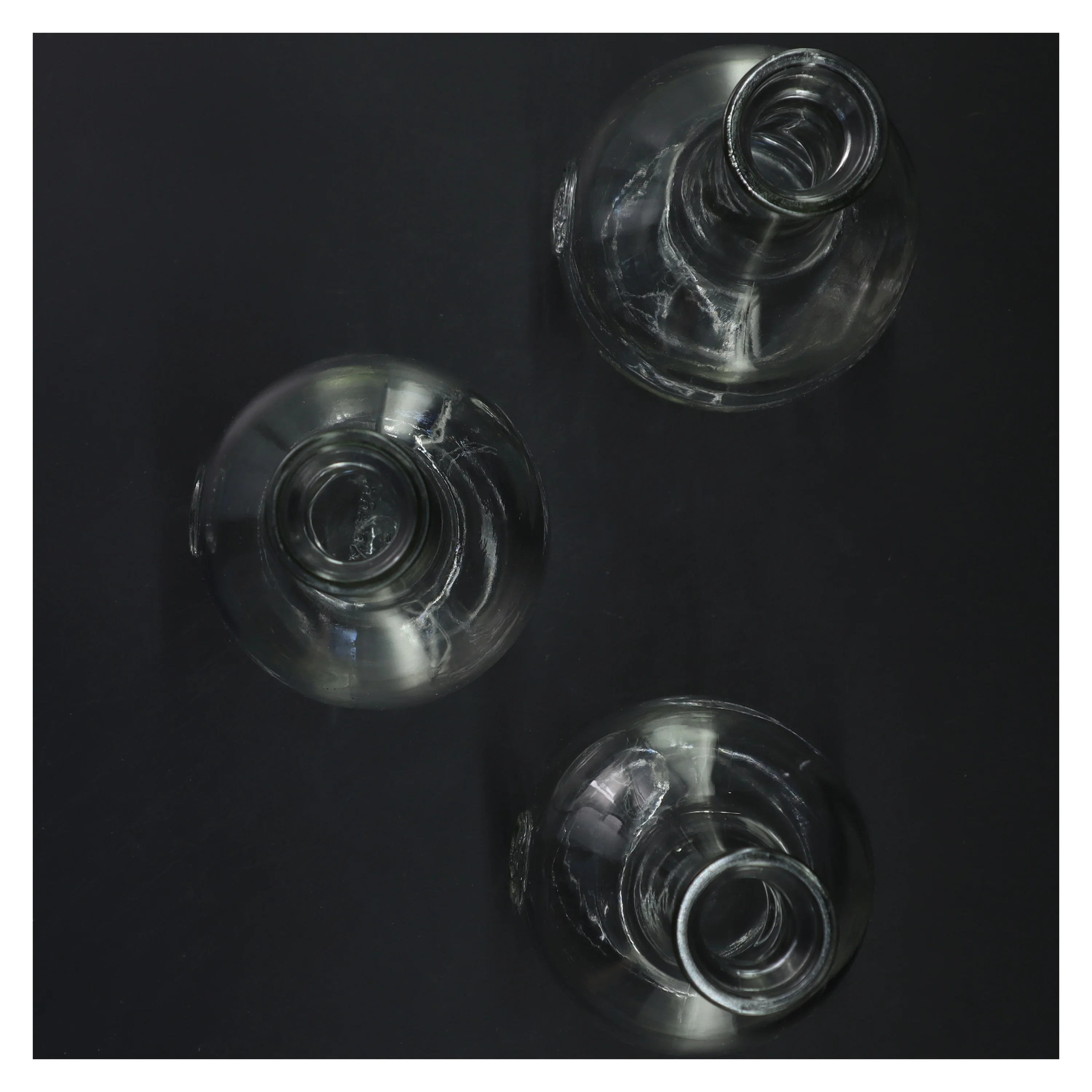 Glasflasker med motiv (str. 23x10 cm)