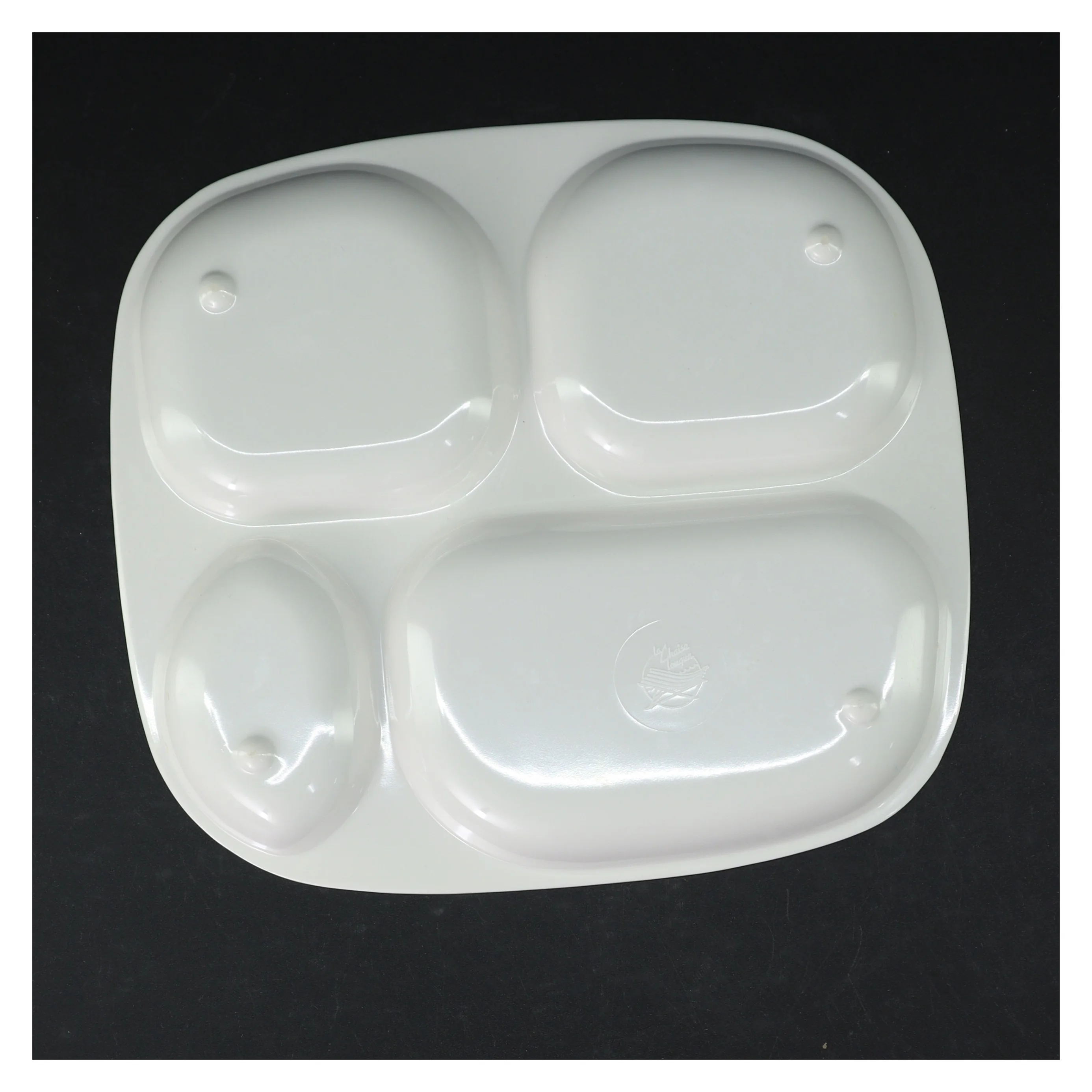 Børne tallerken med rum fra La Chaise Longue (str. 25,5x23 cm)