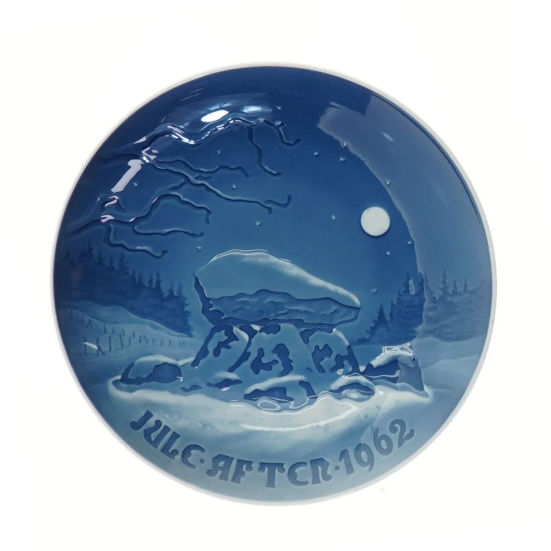 Juleplatte Bing & Grøndahl 1962 fra Bing & Grøndahl (str. Ø 18,2 cm)