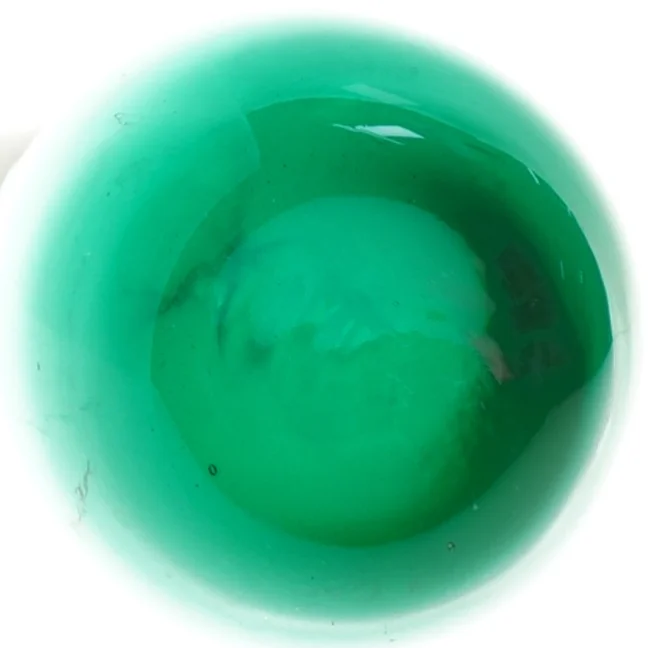 Grøn glasvase (str. 33 cm)