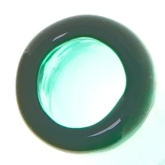 Grøn glasvase (str. 33 cm)