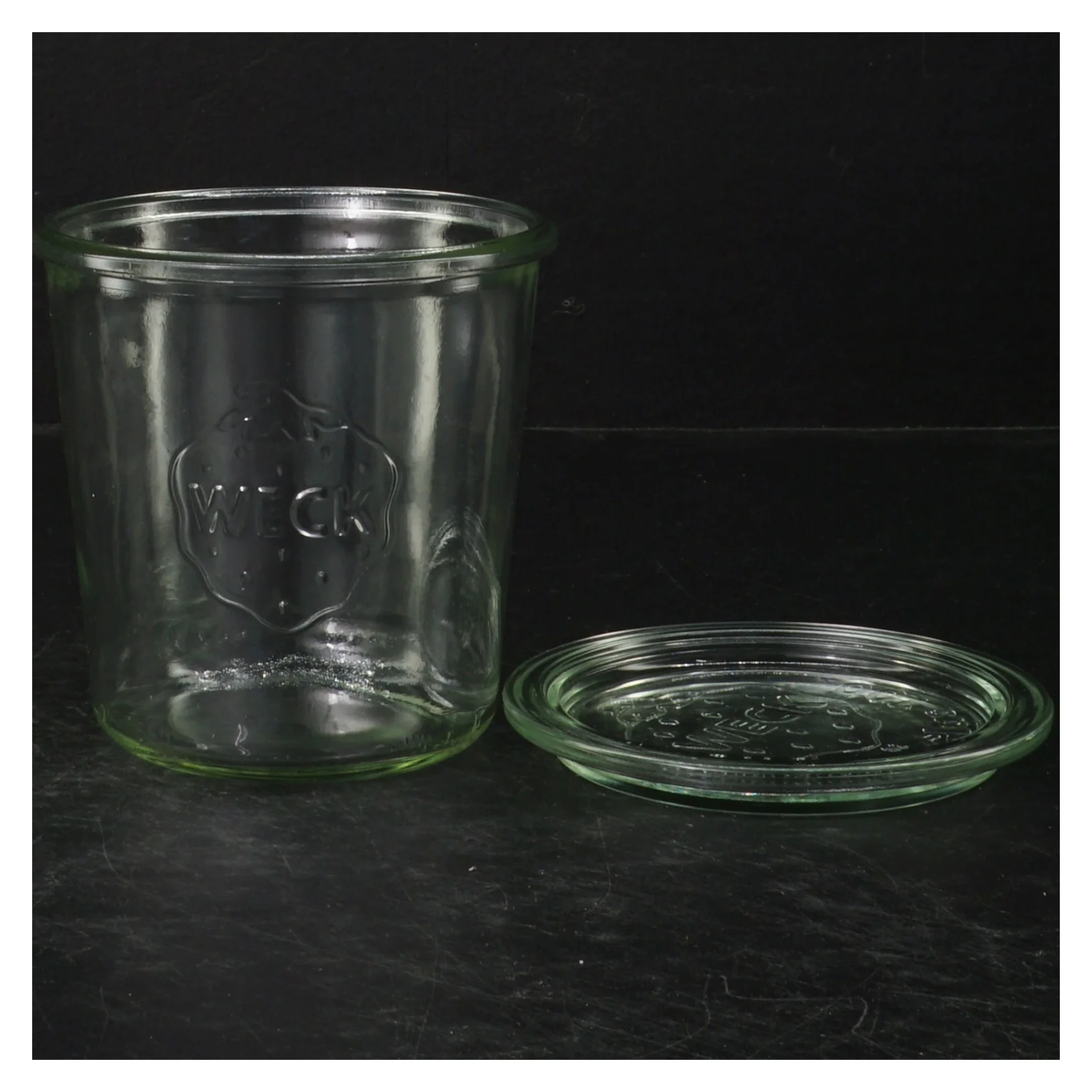 WECK glas opbevaringskrukke med låg fra Weck (str. Ø. 11 cm. 10,5 cm)