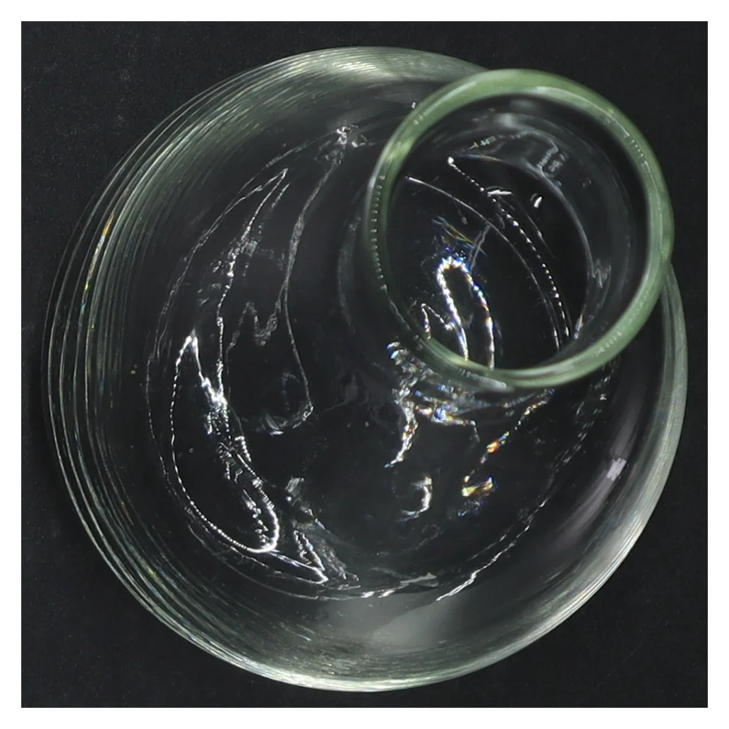 Glasvase (str. H. 18 cm)