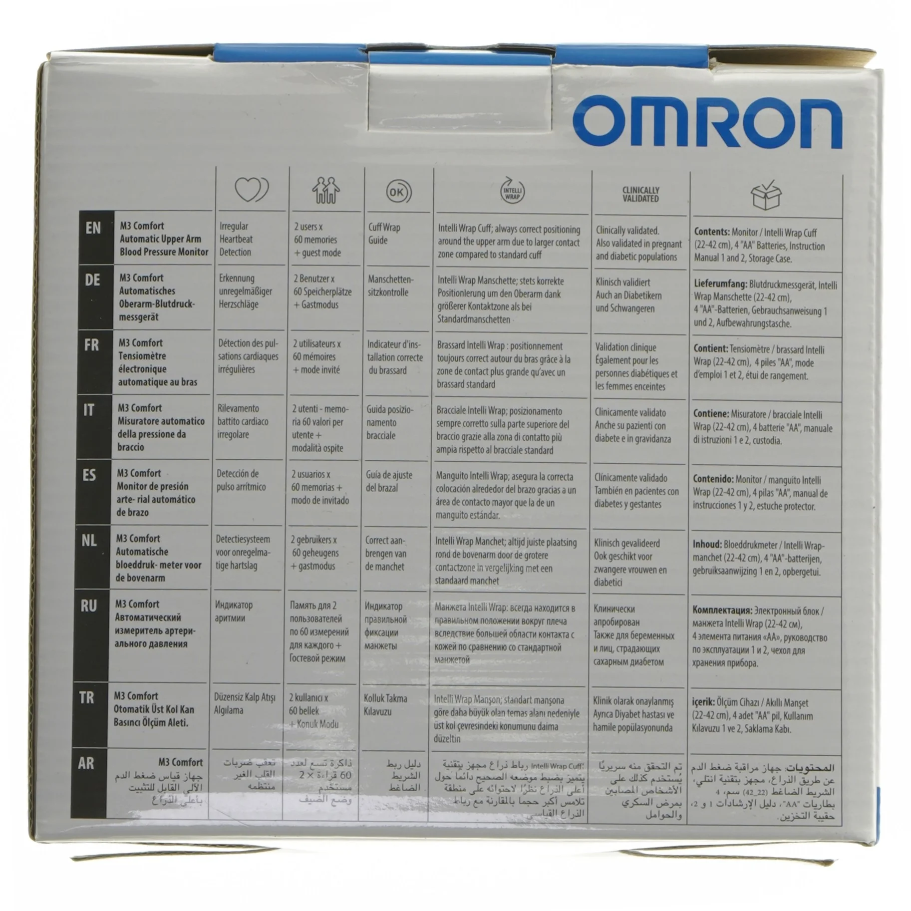 Omron blodtryksmåler fra Omron (str. 14,5x10,5 cm)
