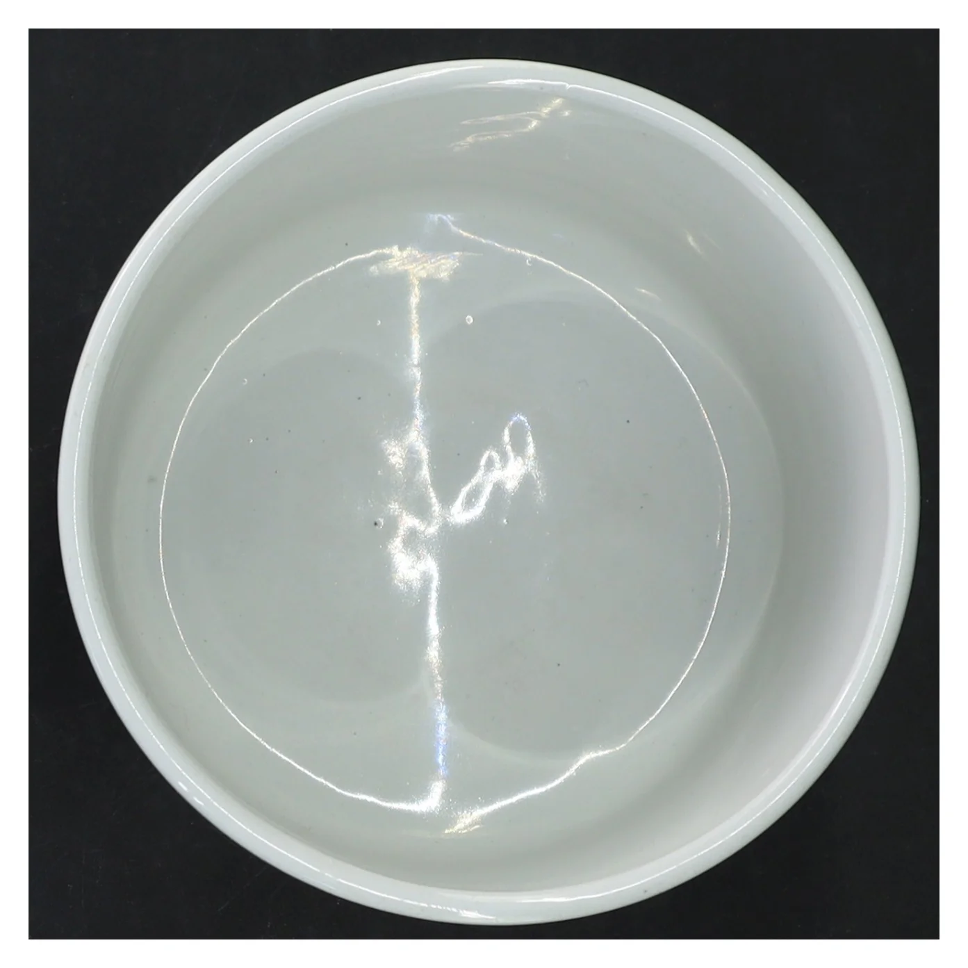 Hvid keramisk potte fra Knabstrup (str. Ø 12 cm)