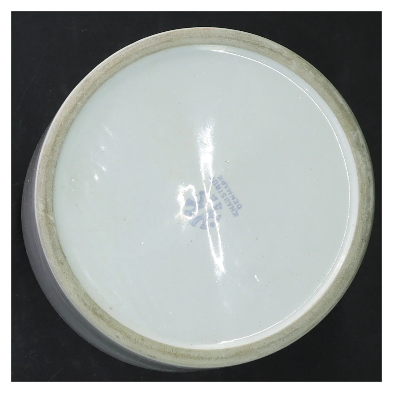 Hvid keramisk potte fra Knabstrup (str. Ø 12 cm)