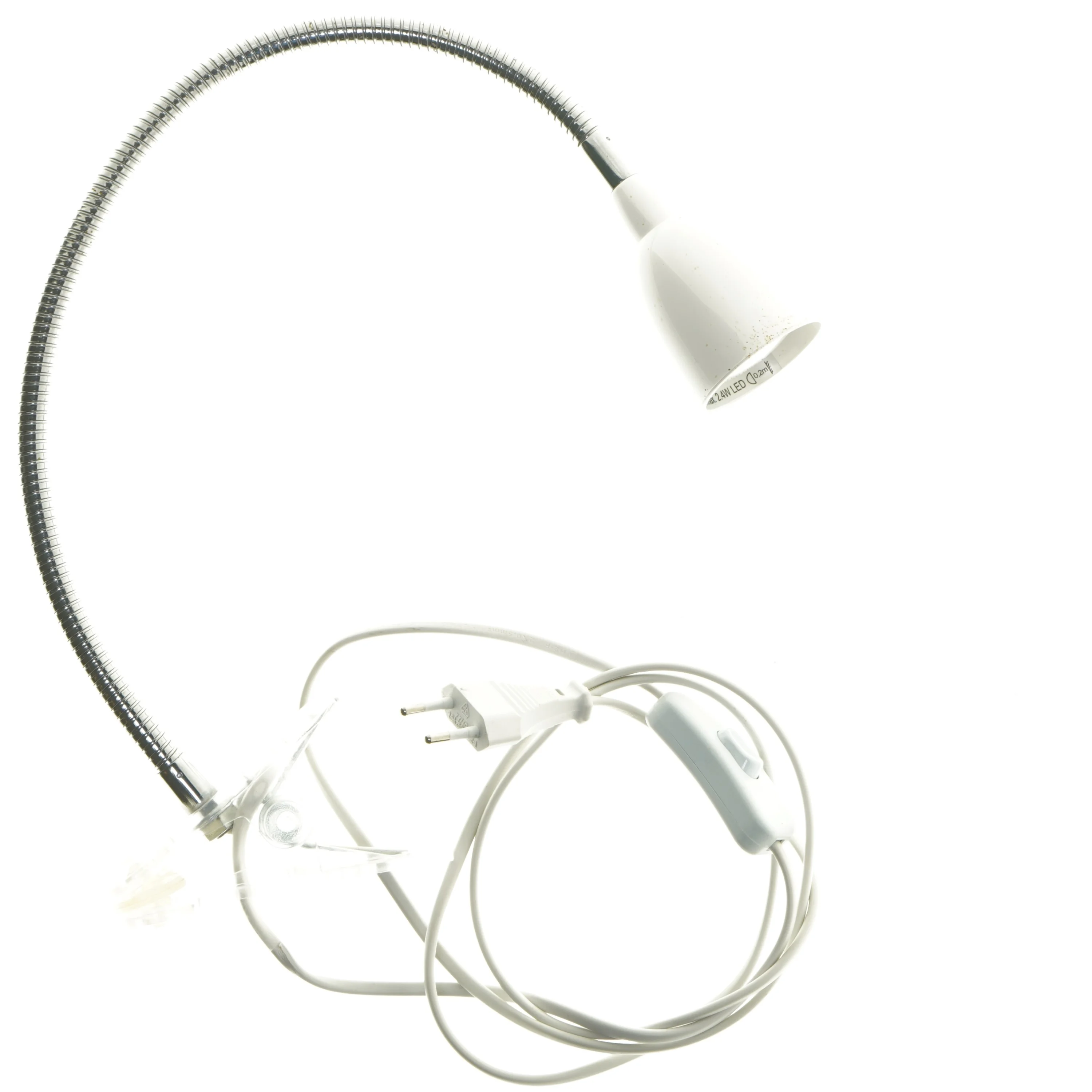 Fleksibel læselampe med klemme fra Brilliant (str. 60 cm)