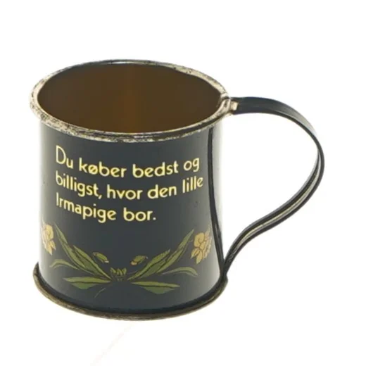 Dekorativ blikkrus med Irmapige fra Irma (str. 4 cm)