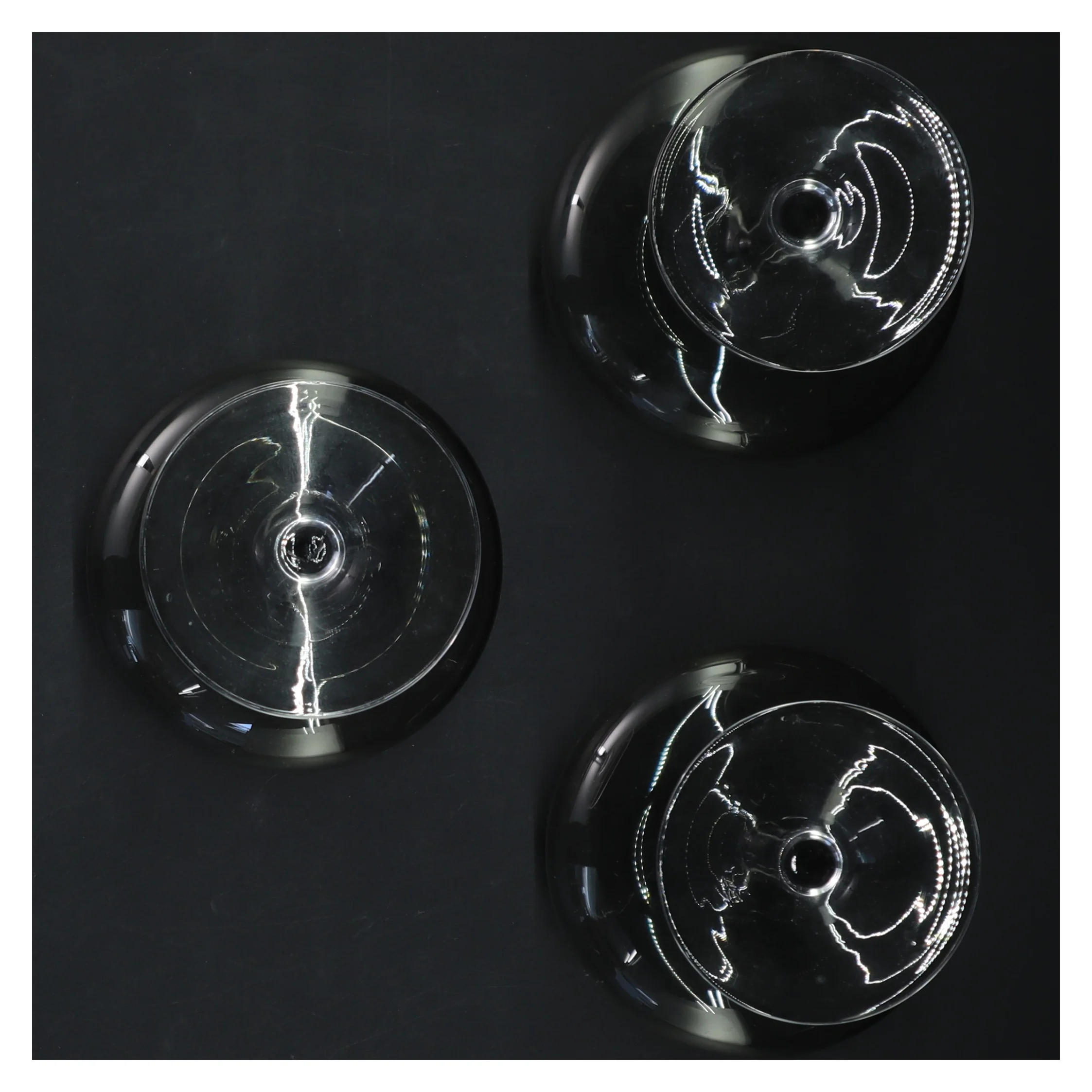 Tre cocktailglas (str. 3 stk Ø 9 cm Længde 11 cm)