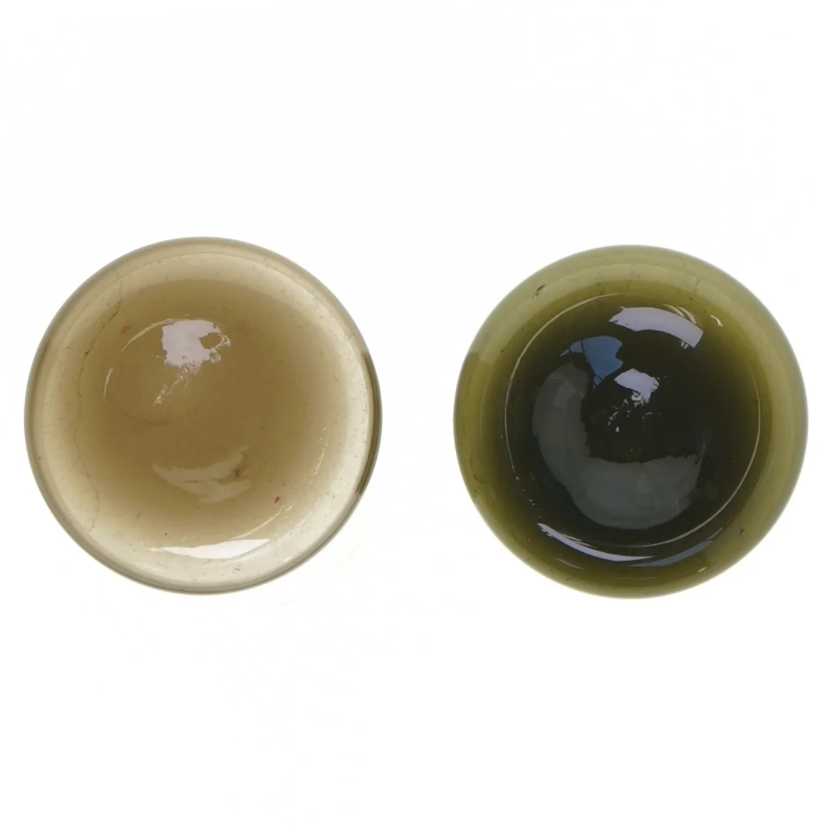 To glas lysestager (str. 8 cm, 2 styk cm)