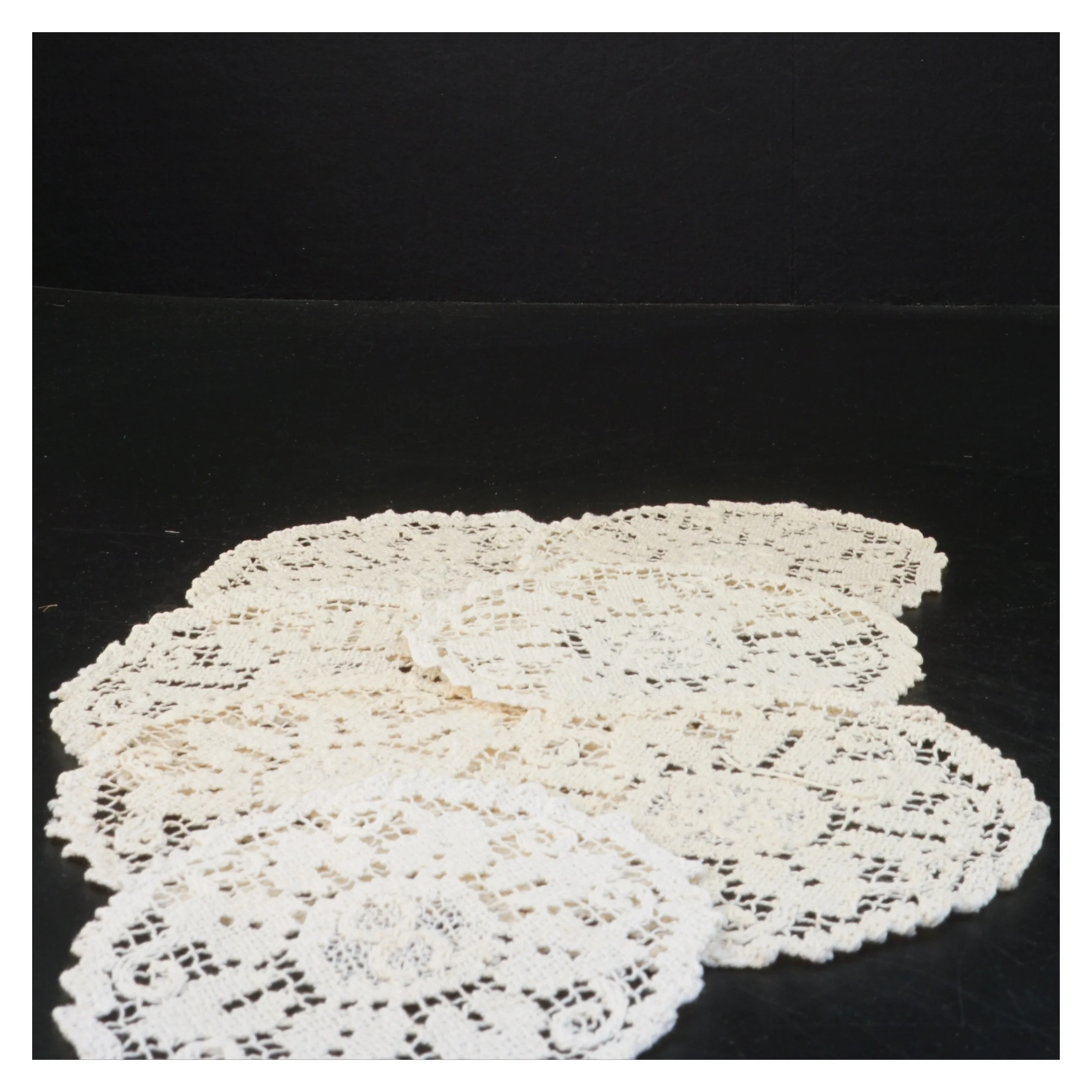 Blonde servietter, Ø 12 cm (str. Ø 12 cm)