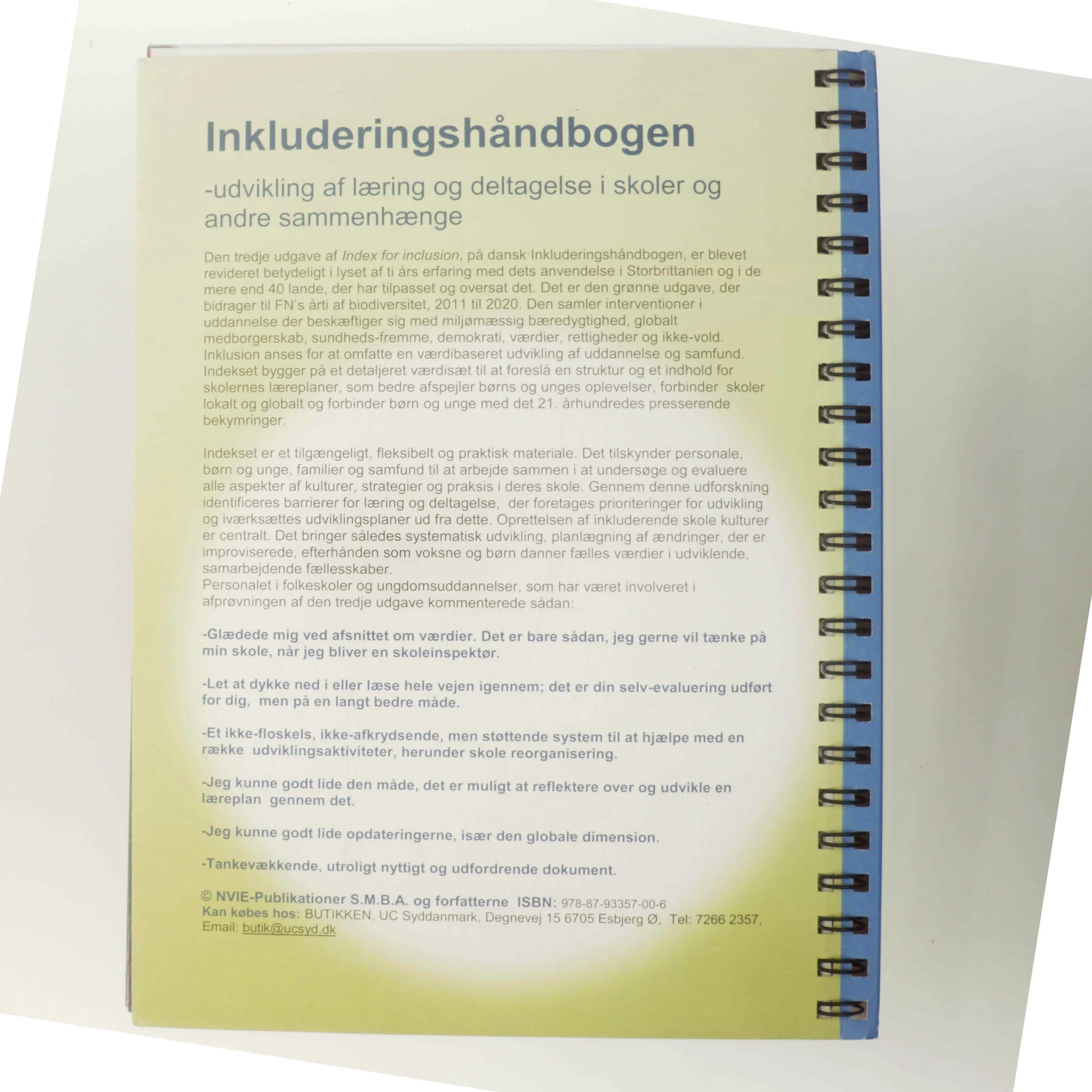 Inkluderingshåndbogen af Tony Booth (Bog)