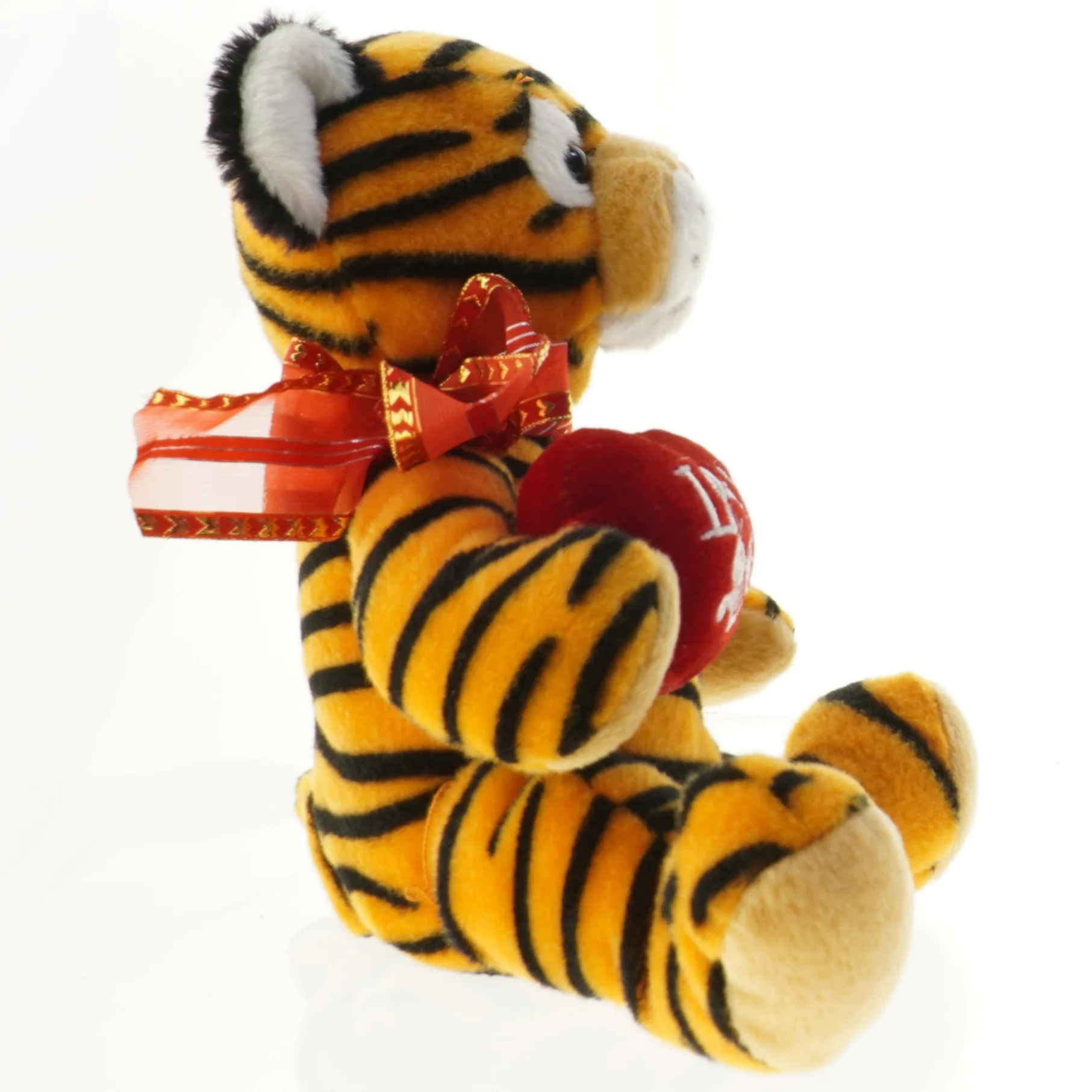 Tigerbamse med hjerte (str. 30x25 cm)