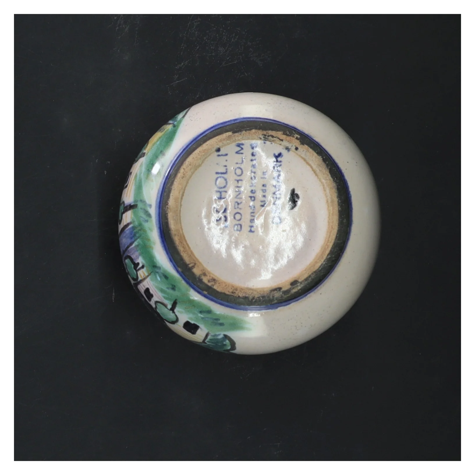 Dekorativ keramikkande fra Søholm (str. 10x10 cm)