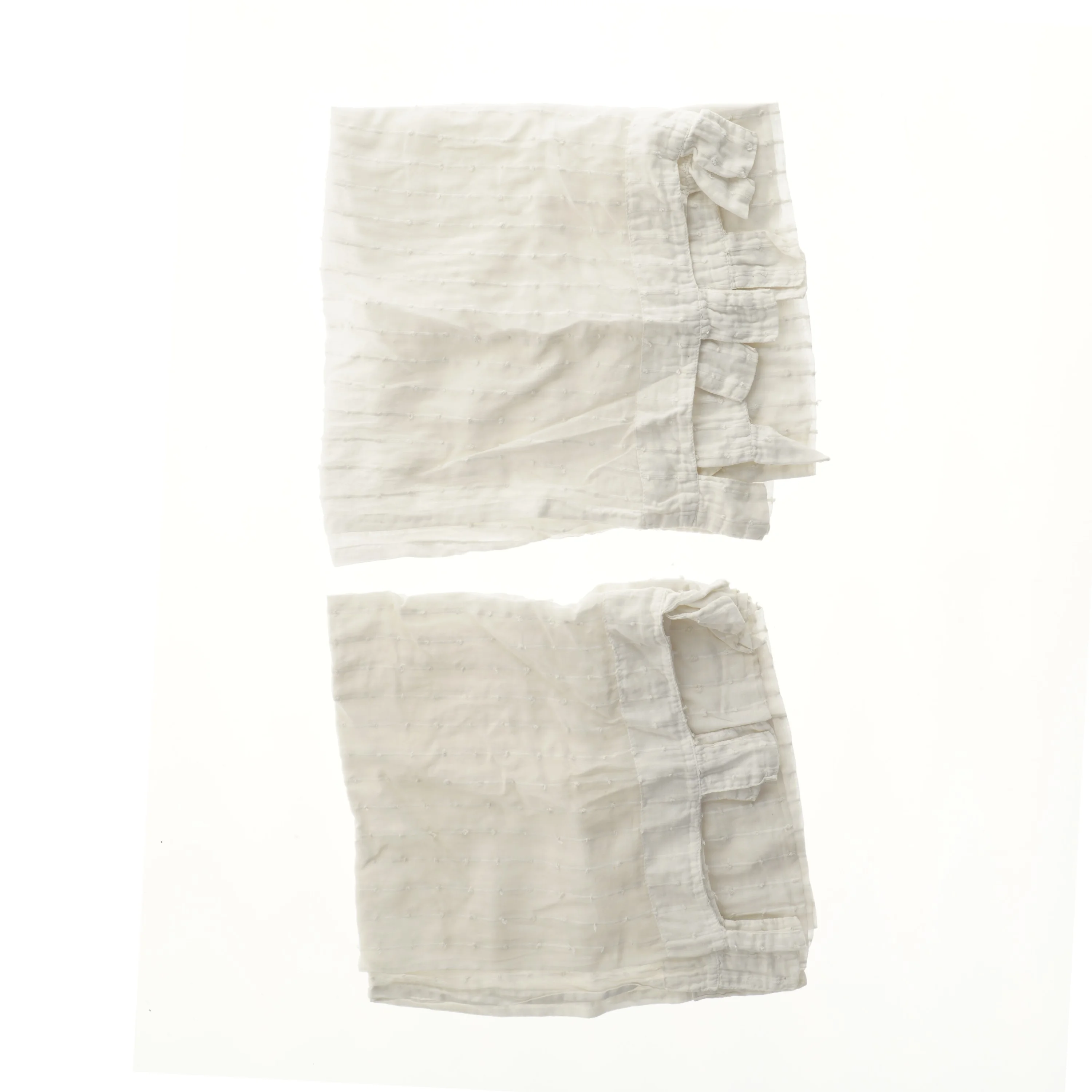 Køkkengardiner hvid 65x140 cm (str. 65x140 cm)