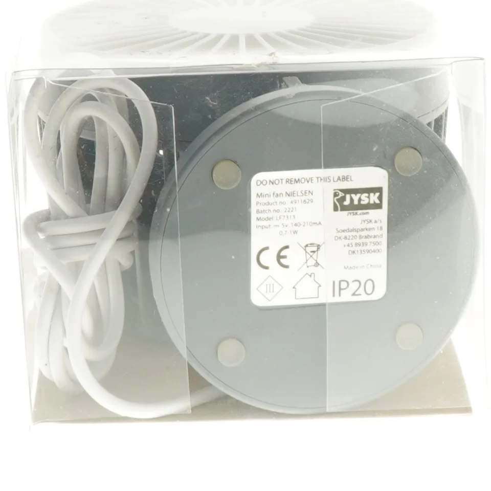 Mini bordventilator fra Jysk (str. 13 cm)