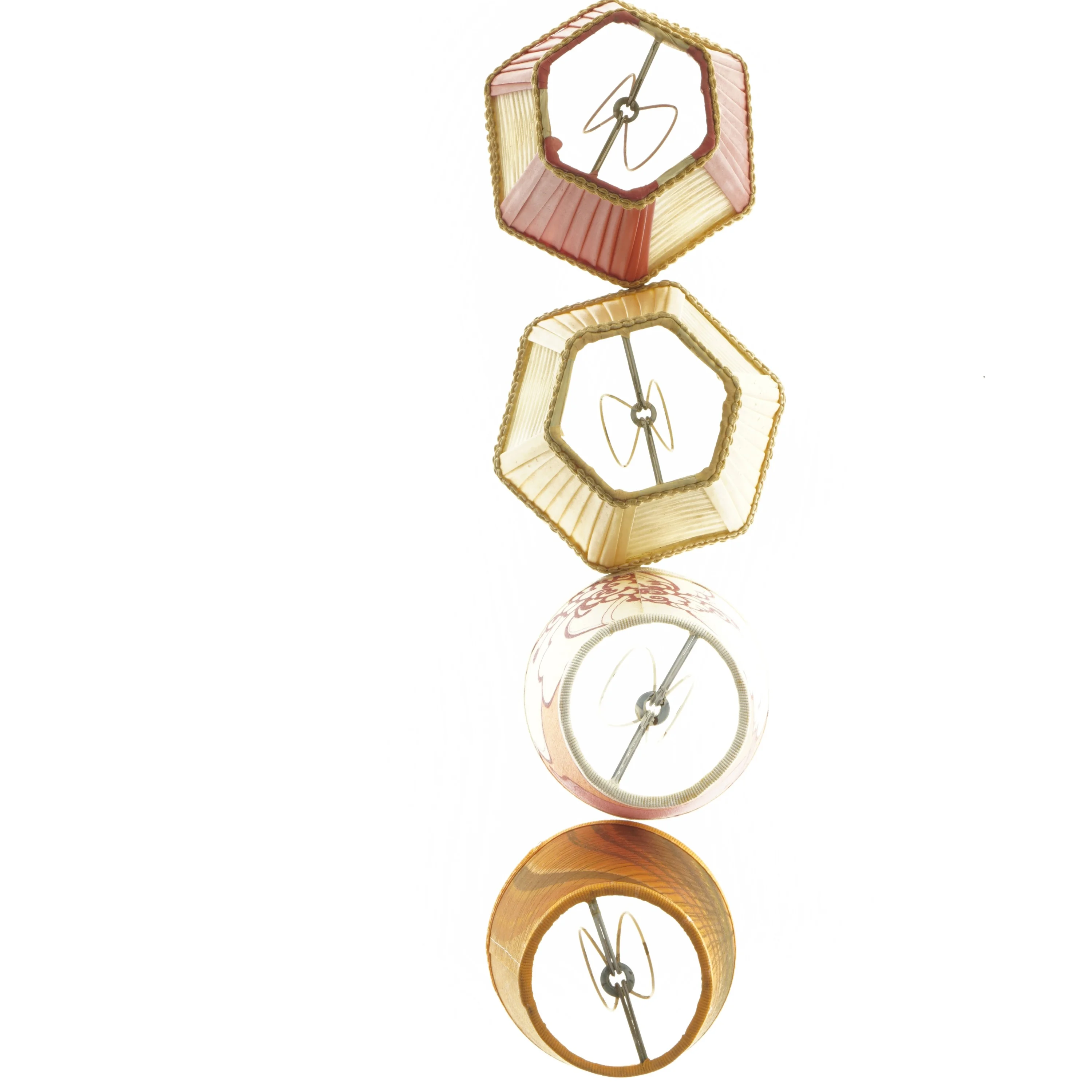 Små lampeskærme, 4 stk (str. ca. 11x12 cm)