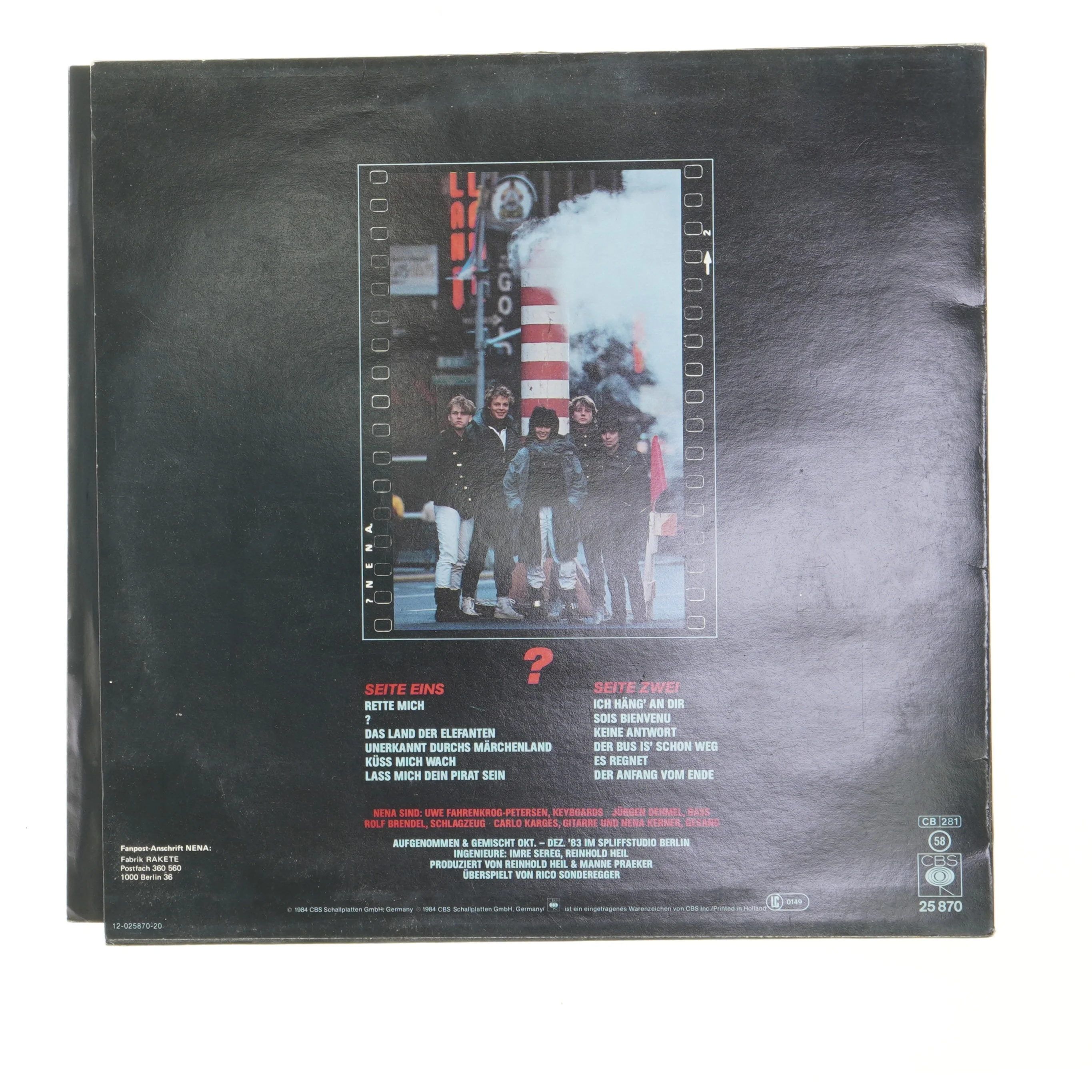 Nena Fragezeichen Vinyl LP fra Nena