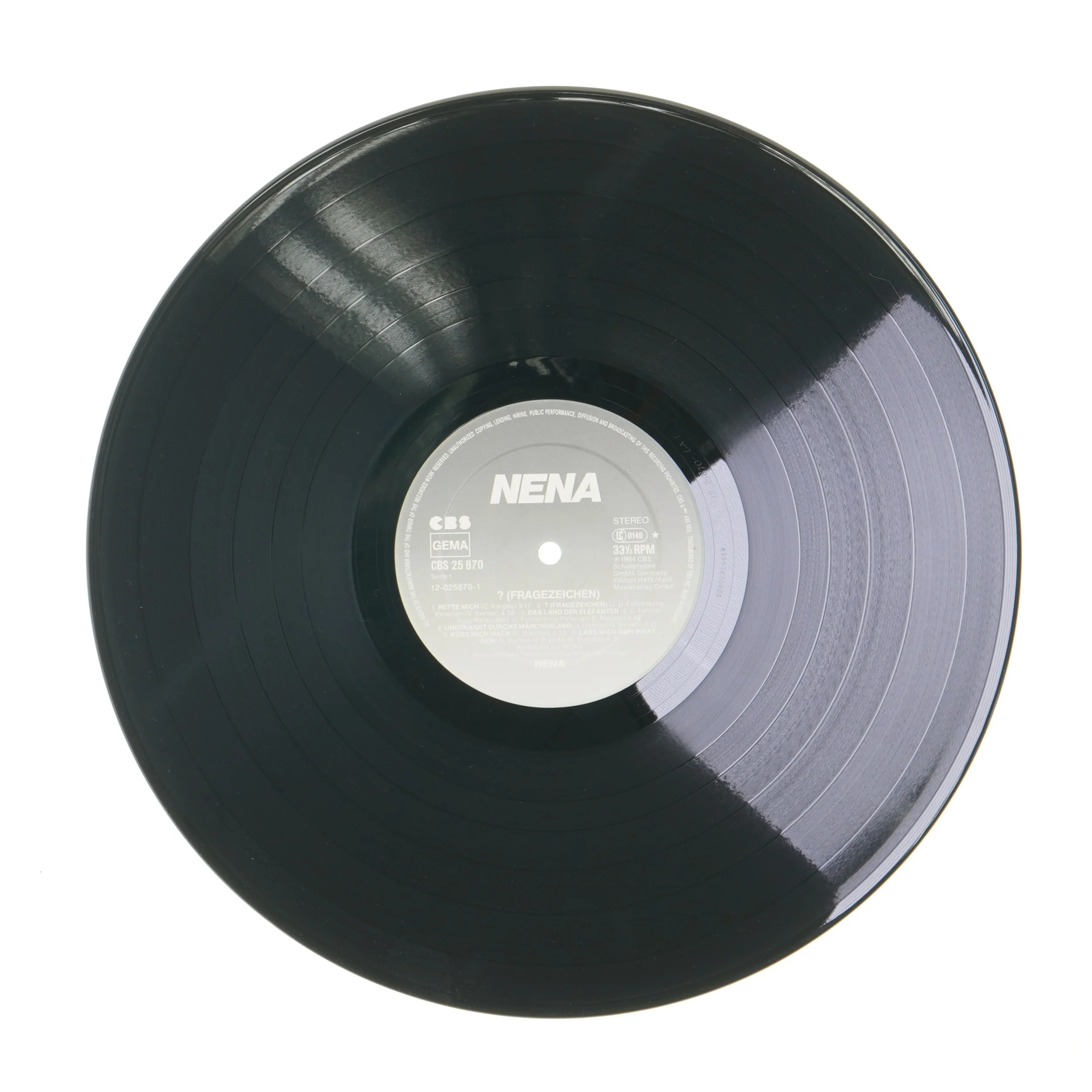 Nena Fragezeichen Vinyl LP fra Nena