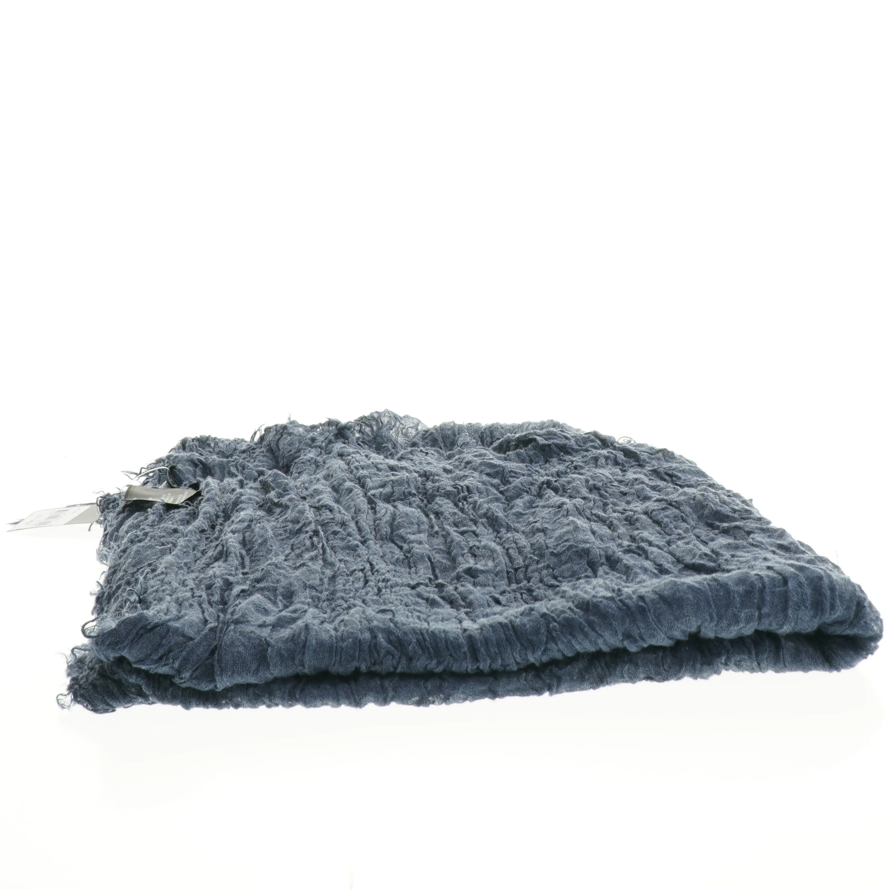 Mørkblåt krøllet tørklæde