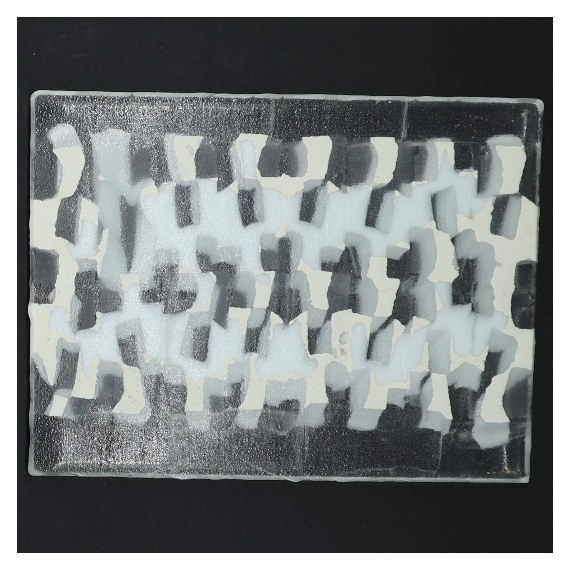 Glasfad med mønster (str. 18x14 cm)