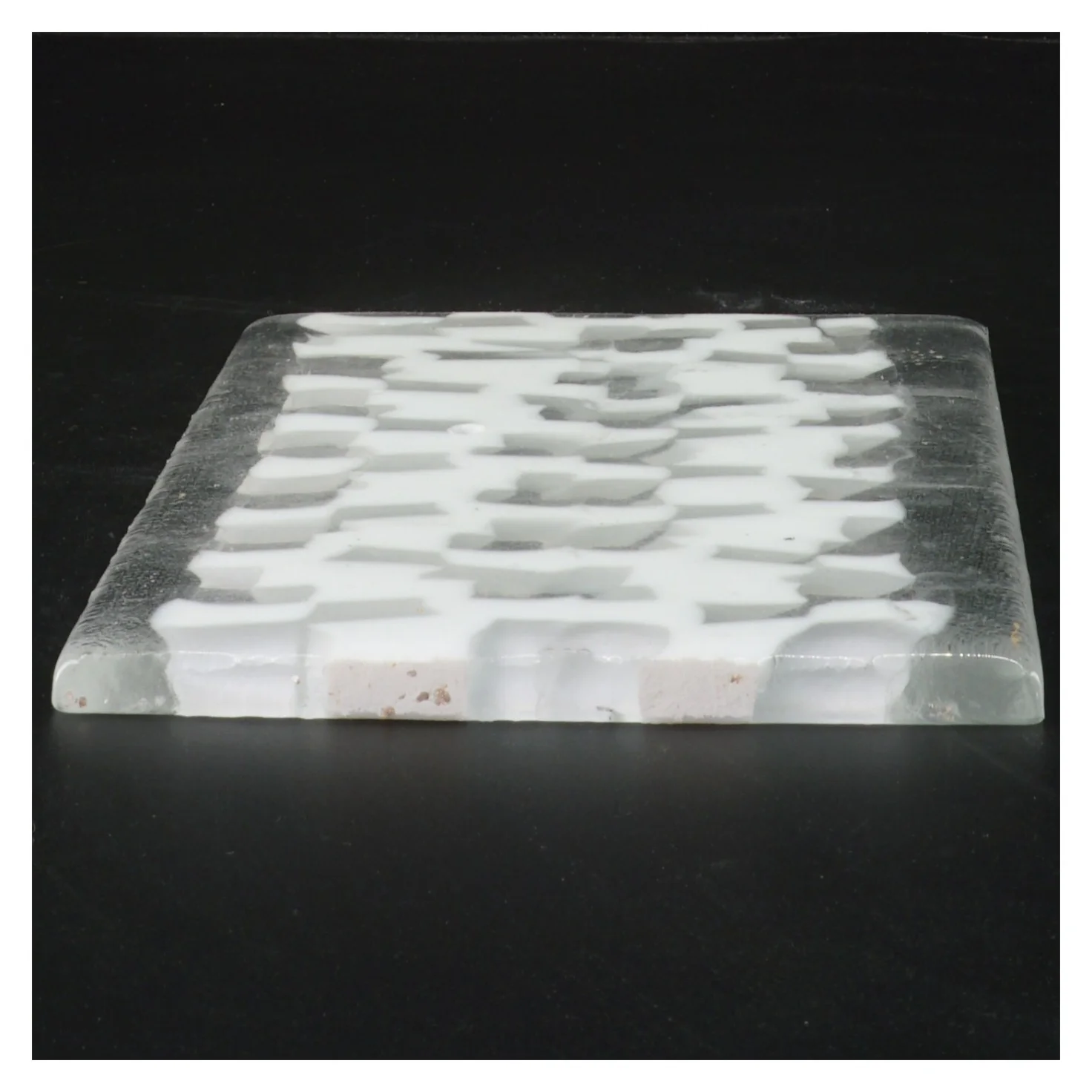 Glasfad med mønster (str. 18x14 cm)