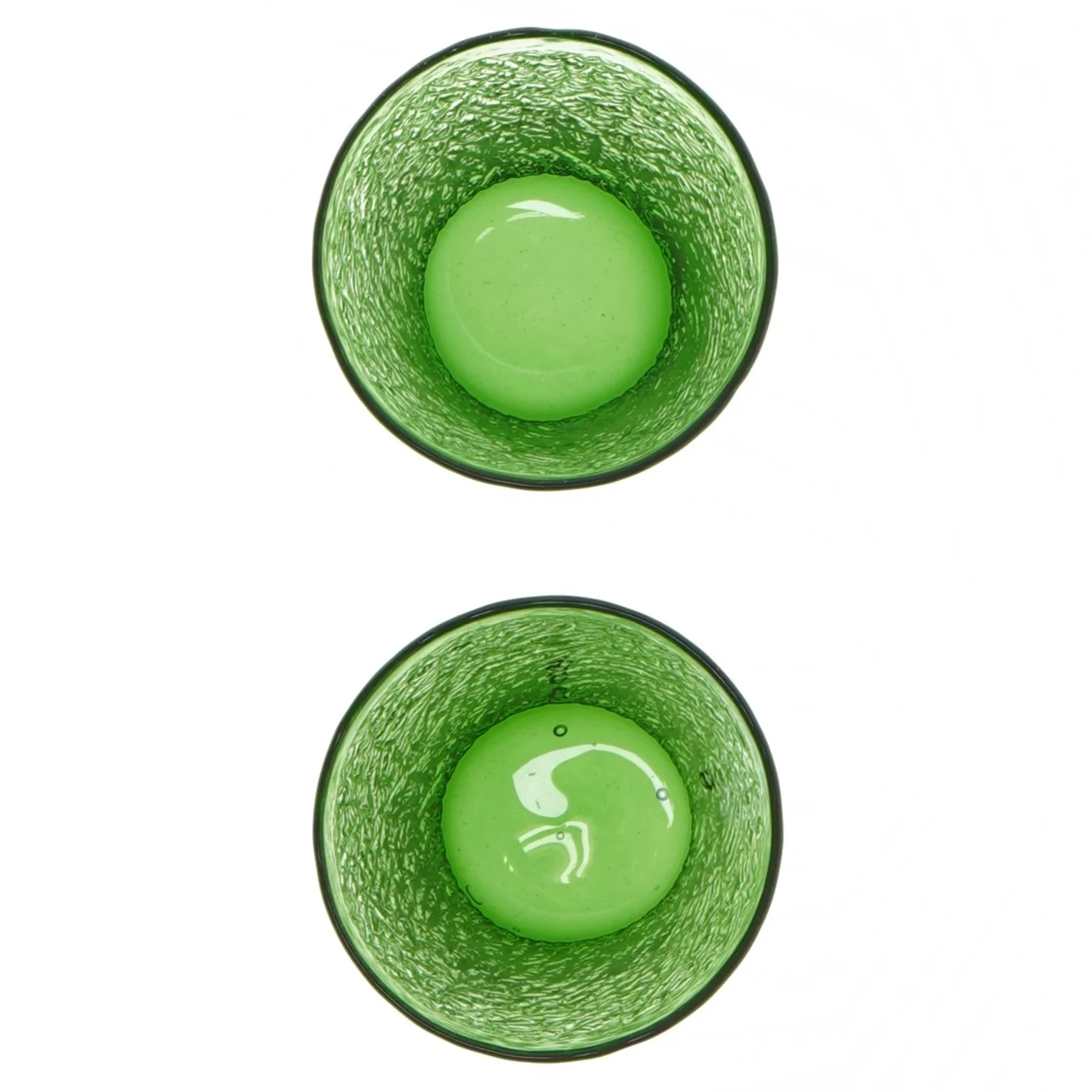 Grønne drikkeglas (str. 2 stykker. 13 cm)