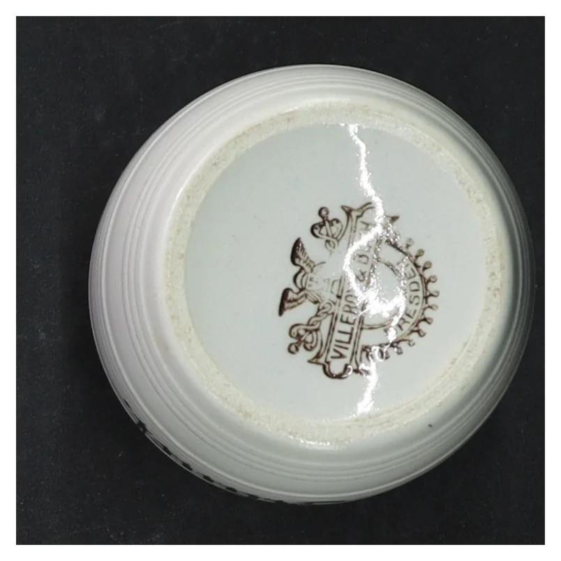 Keramik krukke med låg  Villeroy og Boch(str. H. 7,5 cm. 6,5 cm)