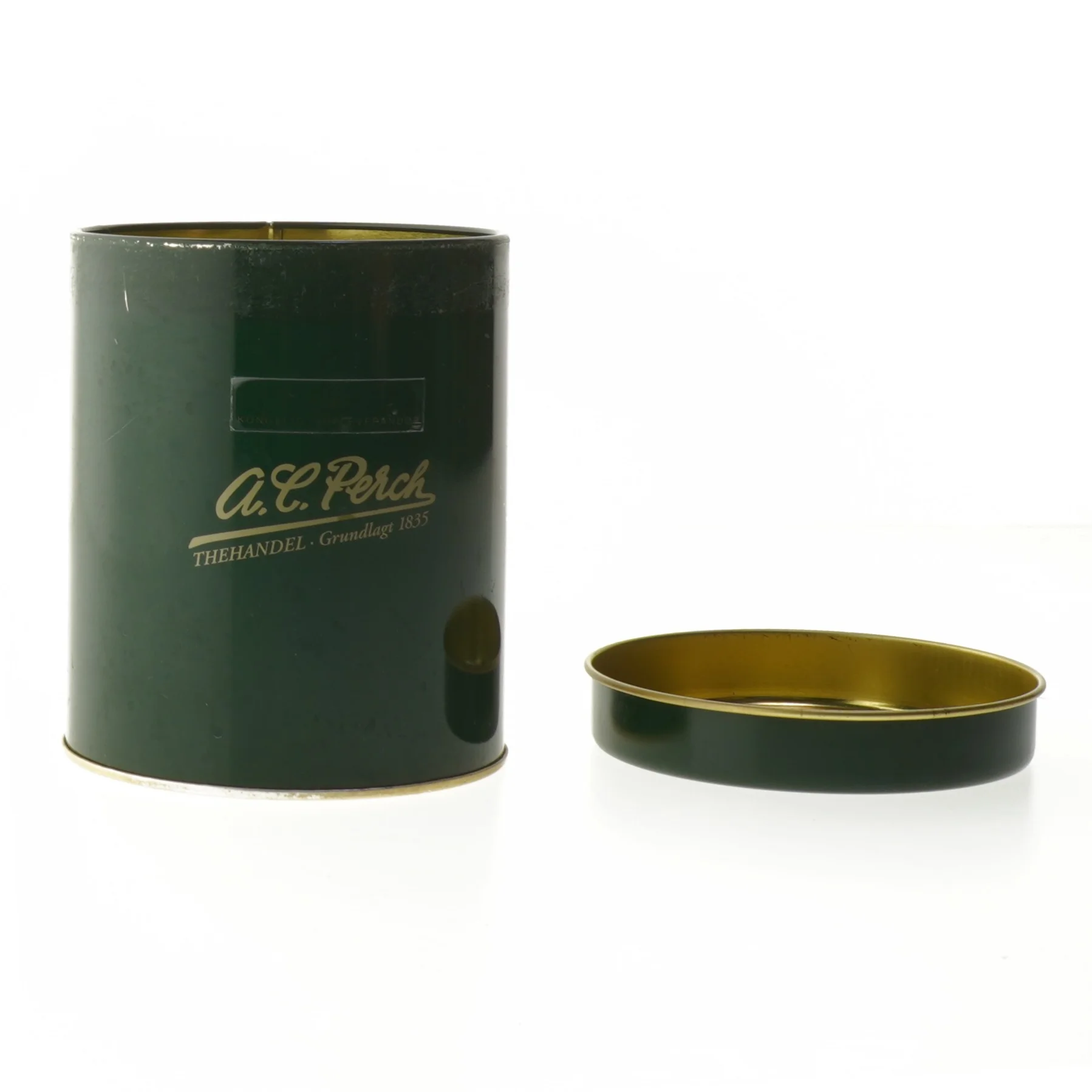 A.C. Perch te dåse fra A.C. Perch (str. Ø 11 cm længde 13 cm)