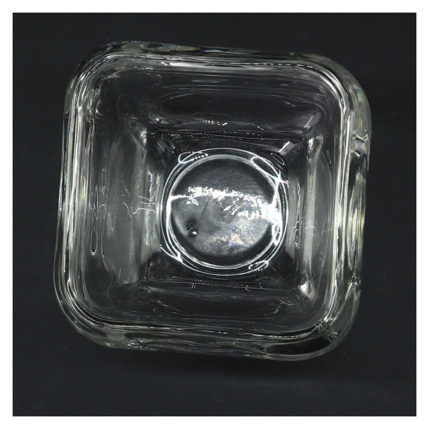 Kvadratisk glas vase (str. 9,5x9,5 cm)