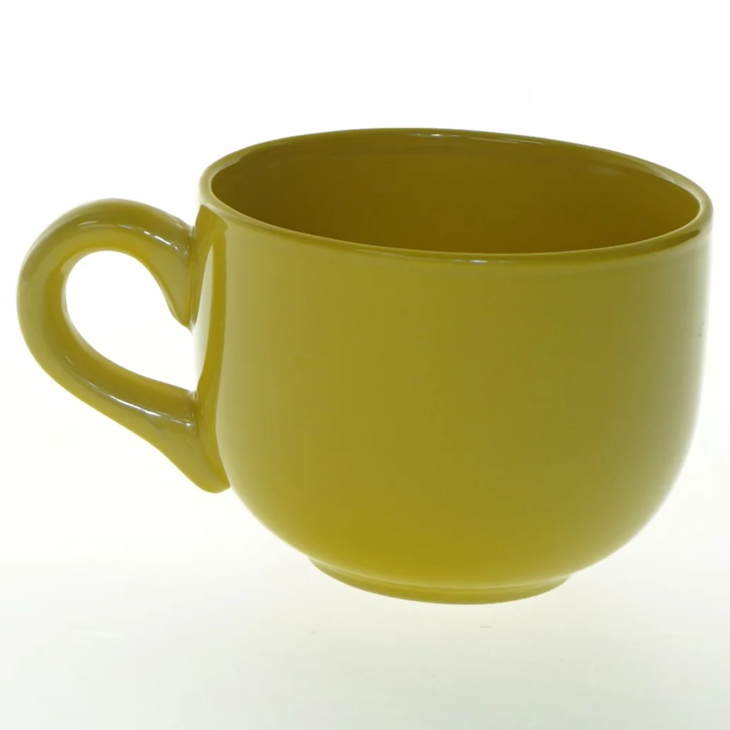 Gult keramikkrus (str. Ø. 11 cm)