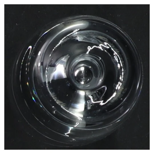 Graveret ølglas (str. 10,5 cm)