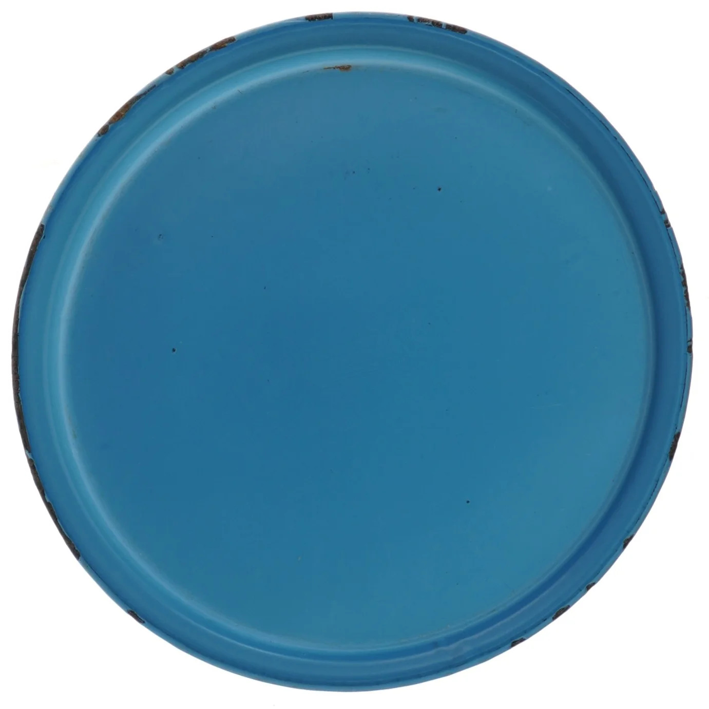 Blåt låg i emalje(str. 26,5 cm)