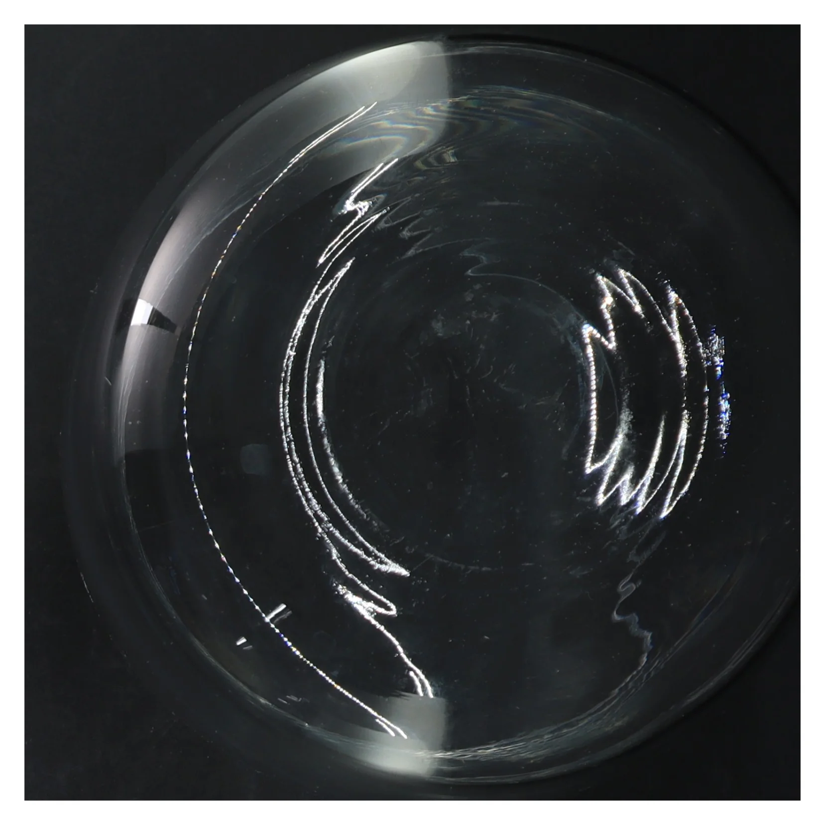 Gennemsigtig glasvase (str. 18 cm)