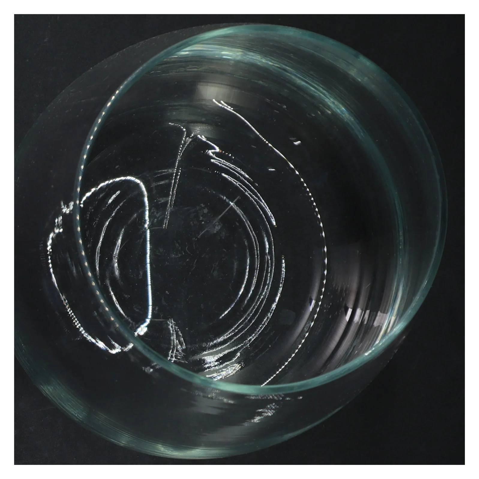 Gennemsigtig glasvase (str. 18 cm)