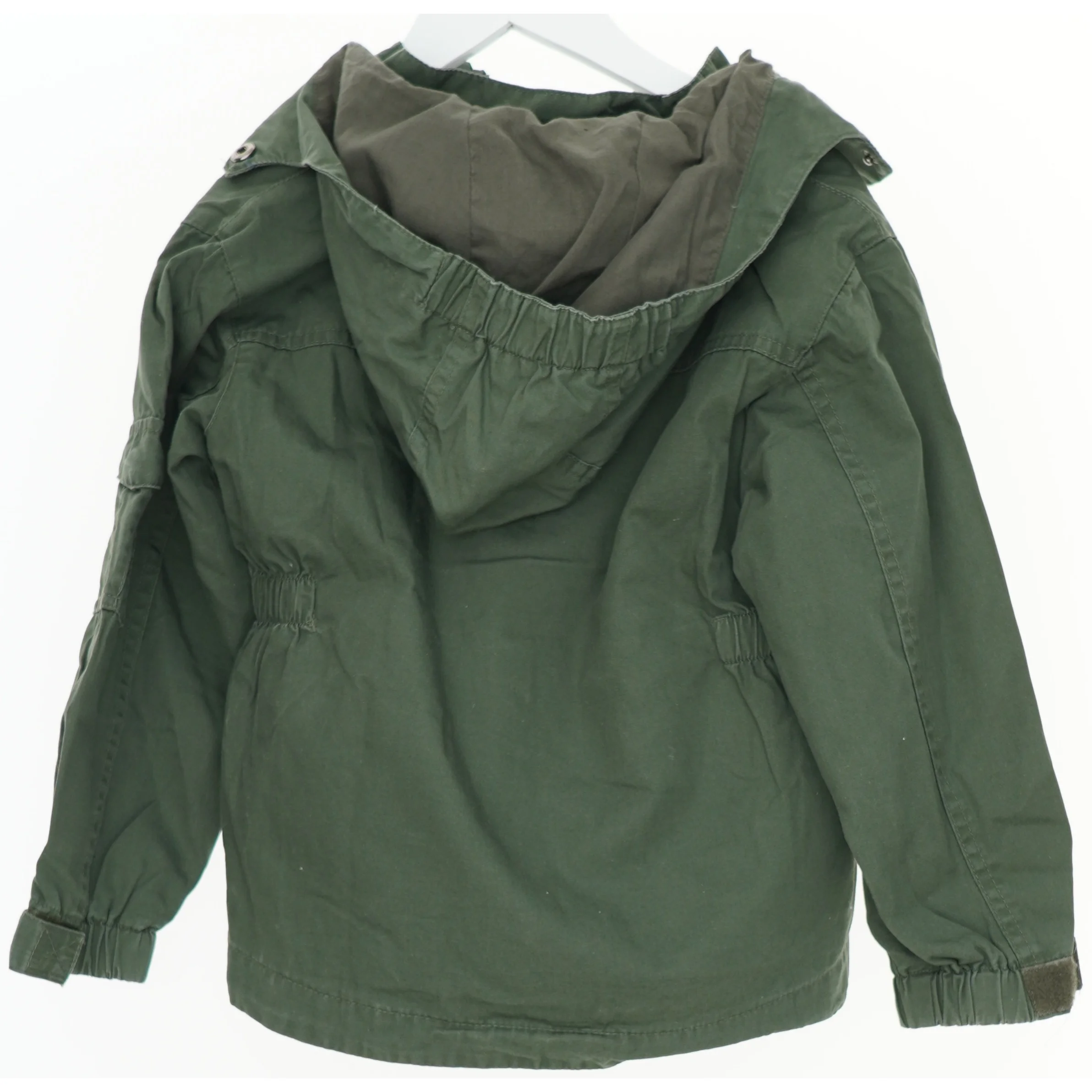 Olivengrøn vinterjakke til børn fra Entry (str. 110)