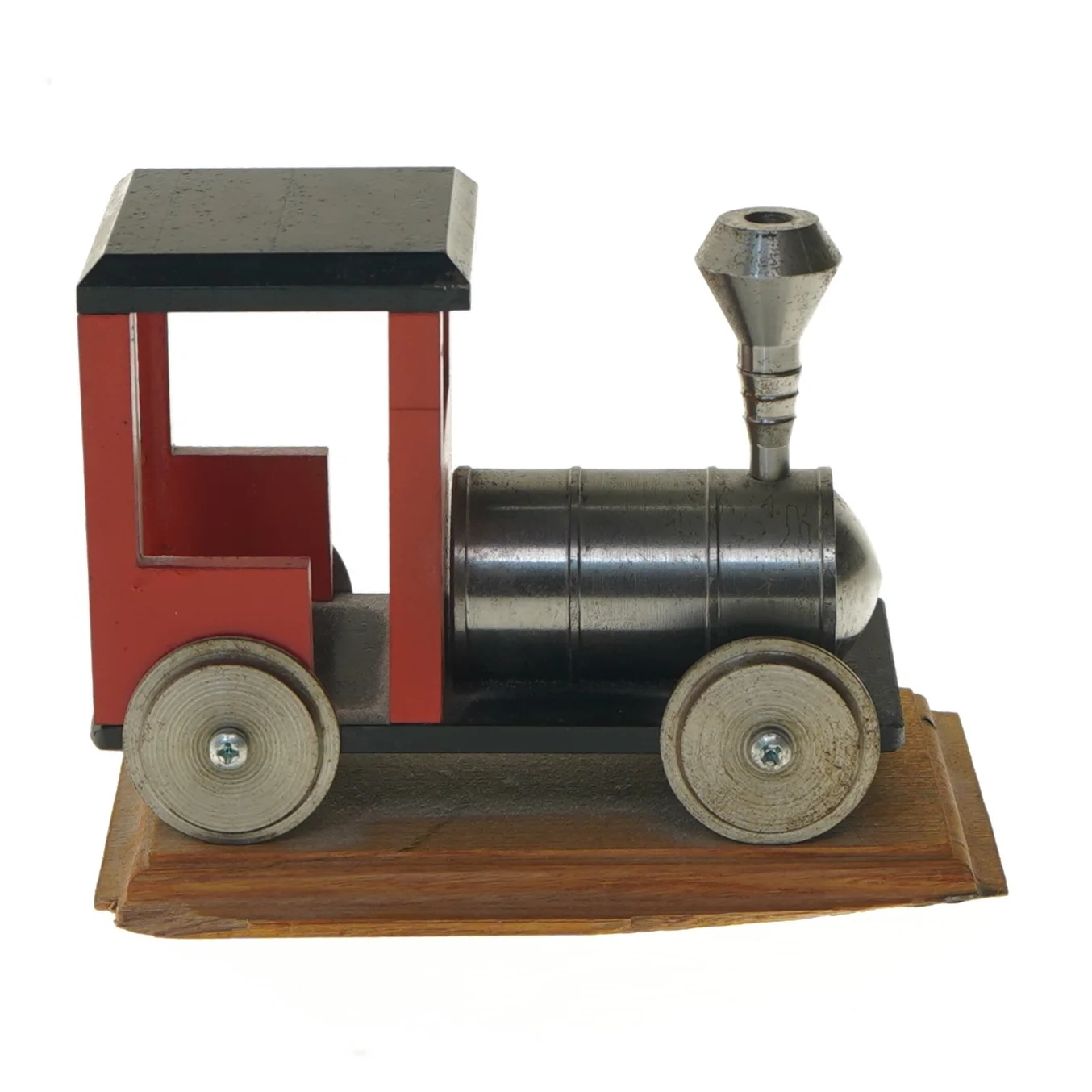 Dekorationstog i metal og træ (str. 18x11 cm)