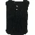 Sort strikket vest (str.  25x40 cm)
