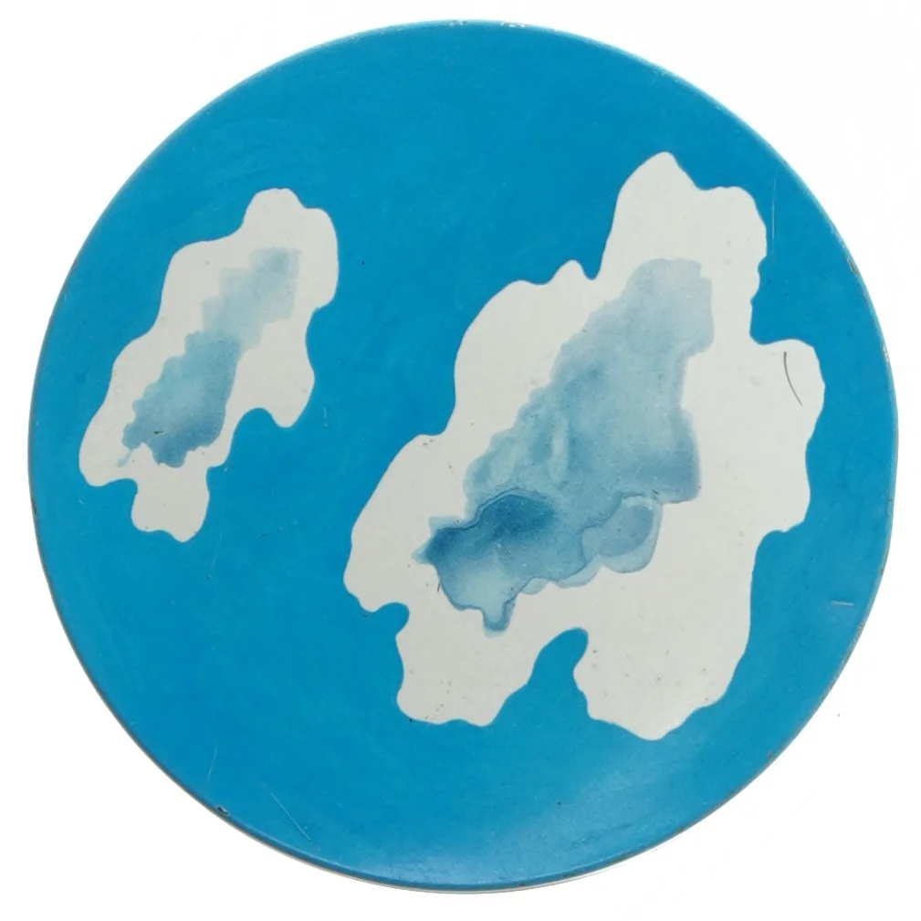 Metal opbevaringsboks med skibsmotiv (str. Ø 11,5 cm længde 15 cm)