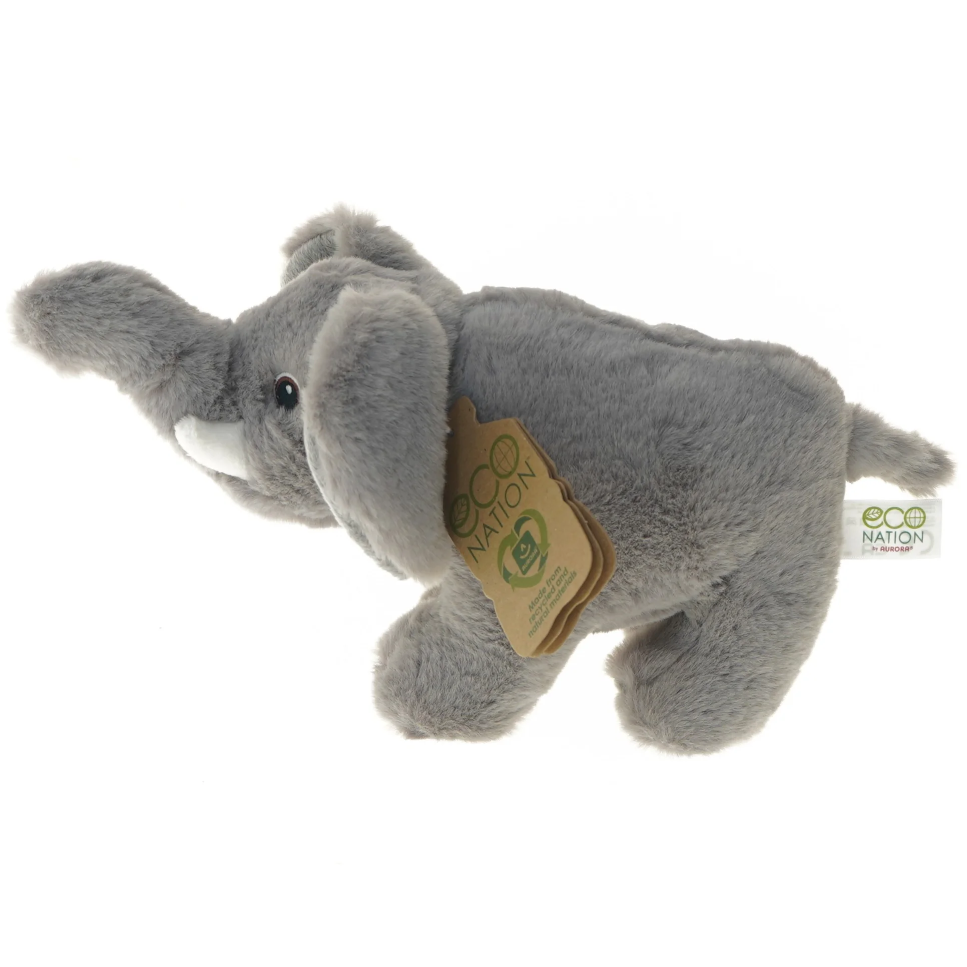 Plys elefant fra Aurora (str. 28 cm)