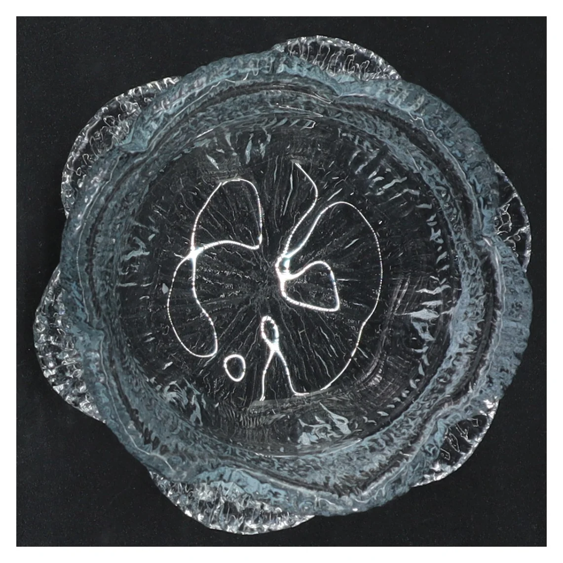 Glaskunst skål (str. Ø elve cm)